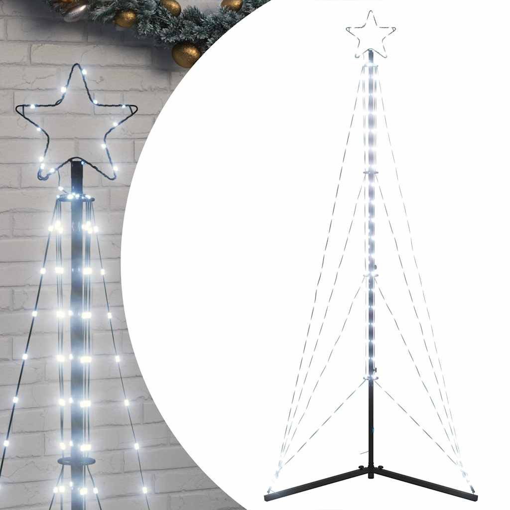 vidaXL LED Baum LED Weihnachtsbaum 363 LEDs Kaltweiß 182 cm