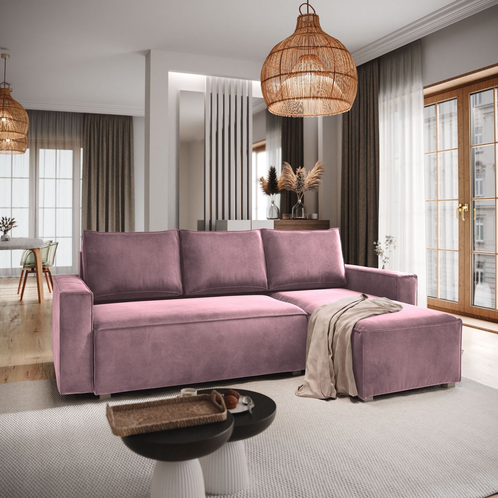 Masseno Ecksofa SILES mit Schlaffunktion L-Form, günstig online kaufen