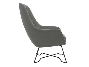 MIRJAN24 Sessel Ezo, Metallfüße, schwarz pulverbeschichtet