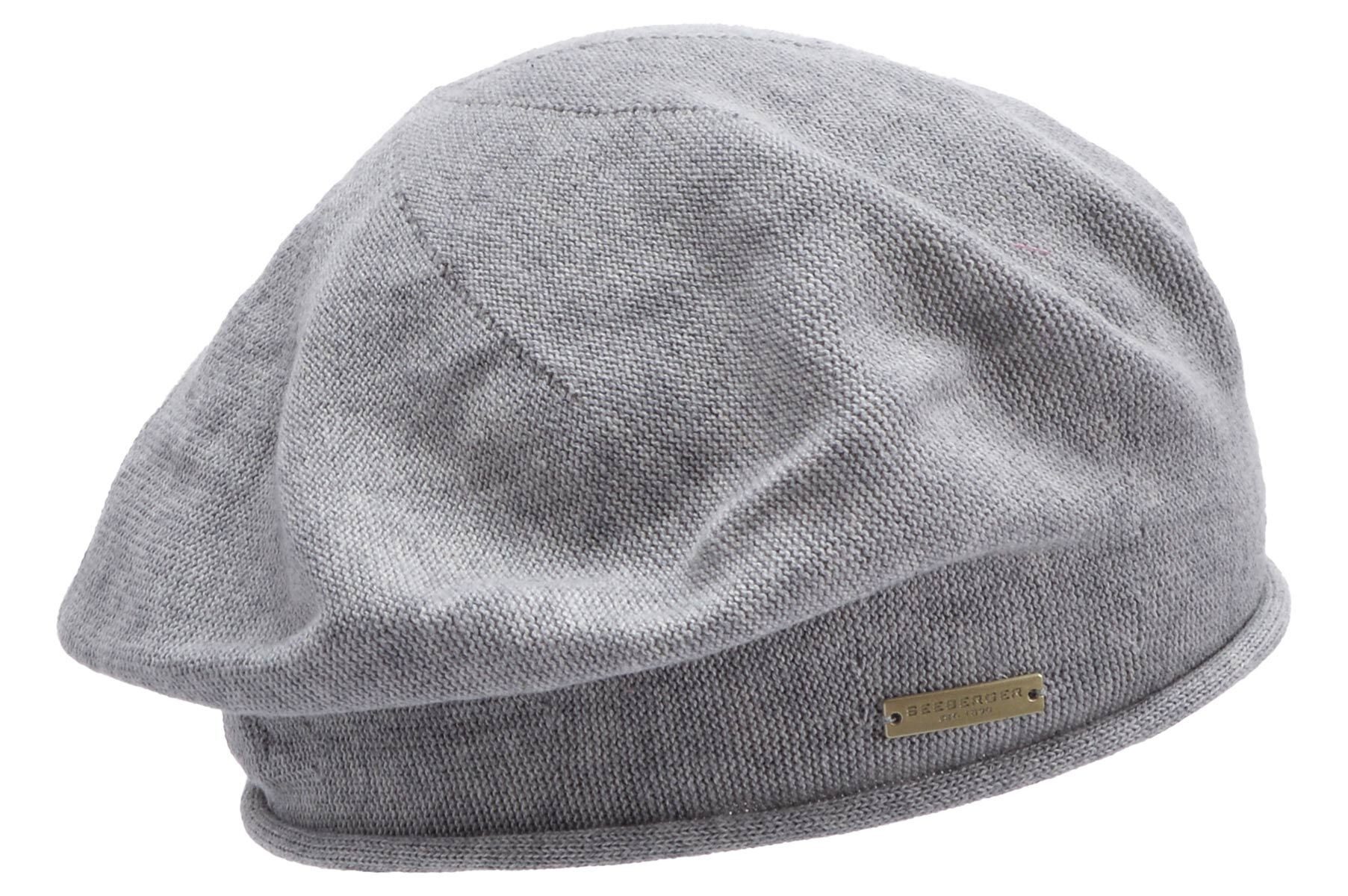 Seeberger Baskenmütze 100% Baumwoll Baske mit Rollkante 53607-0 günstig online kaufen