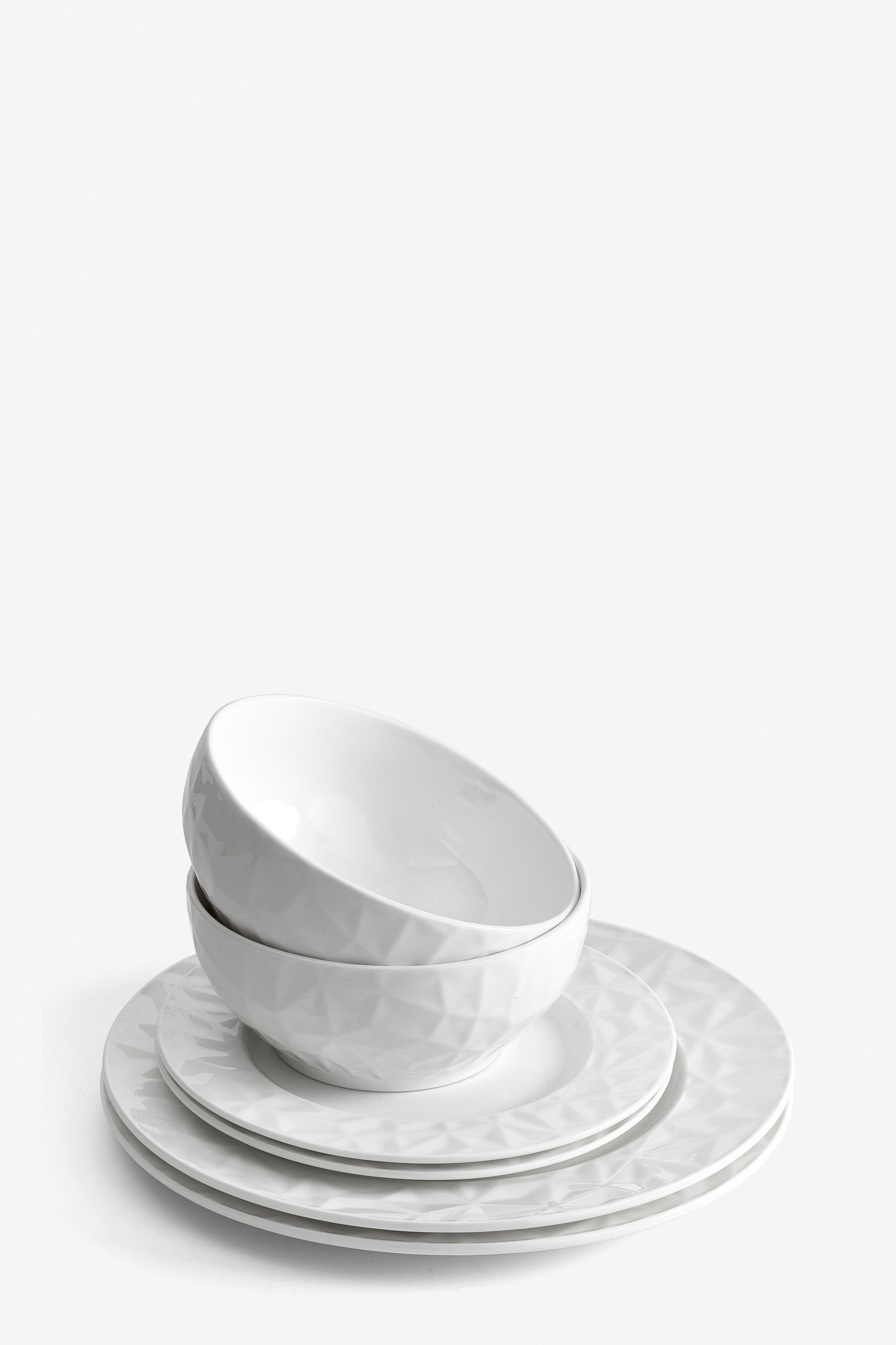 Next Porzellan Mode-12-teiliges Feines (12-tlg), Dinner-Set Geschirr-Set