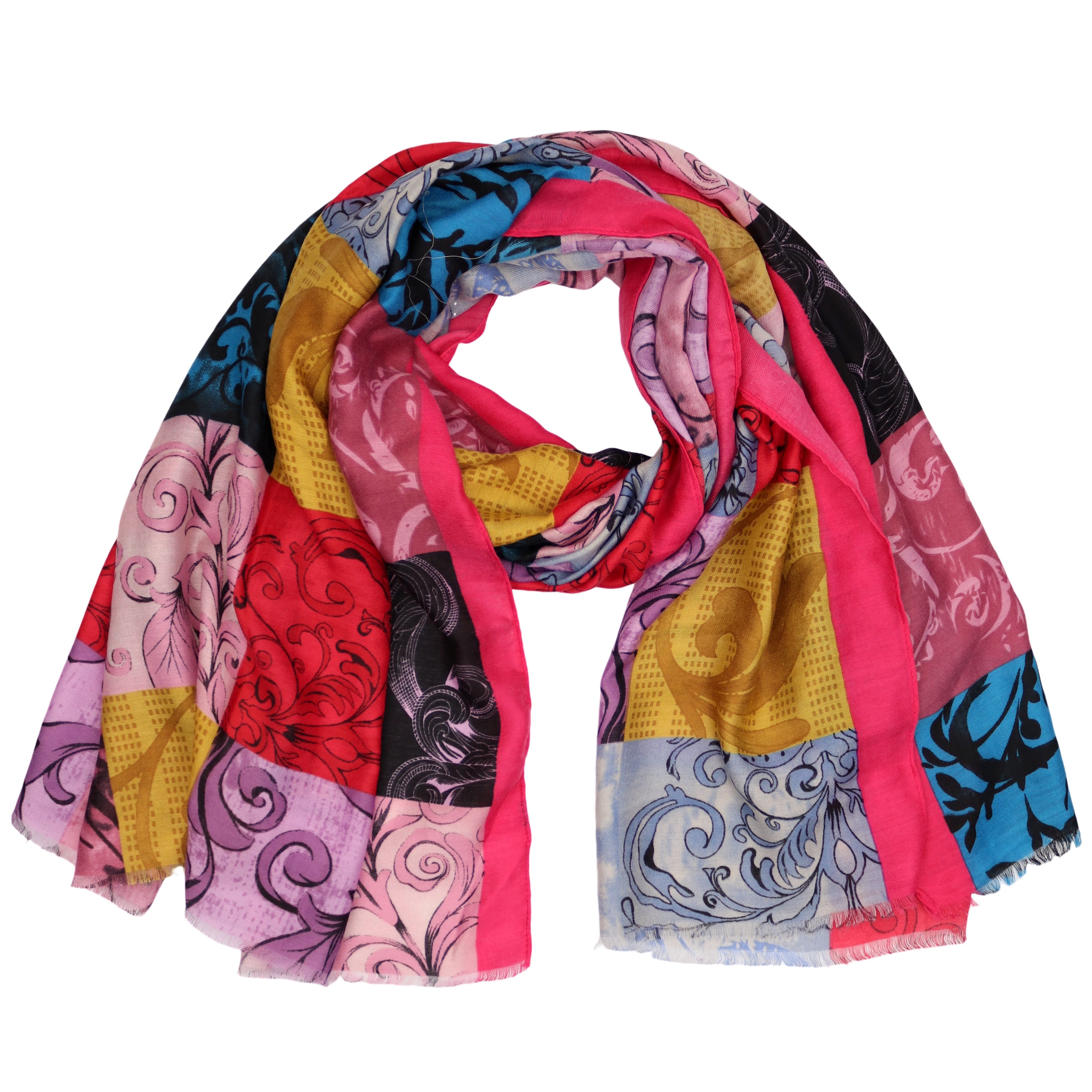 MIRROSI Modeschal Weich XXL ca.90x180cm Schal Bunt Bohemian Muster, (Neue K günstig online kaufen