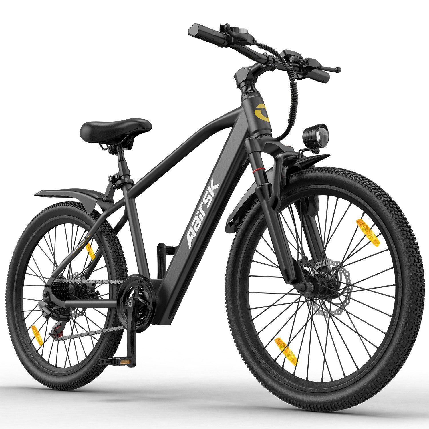 DOTMALL E-Bike Cityrad 26 Zoll Elektrofahrrad mit 250w 36V 10Ah Akku,Shimano 7 Gang