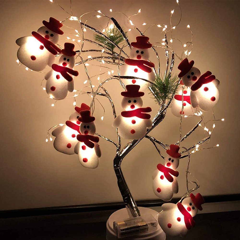 Rosnek LED-Lichterkette LED Weihnachten Party Lichtervorhang, günstig online kaufen