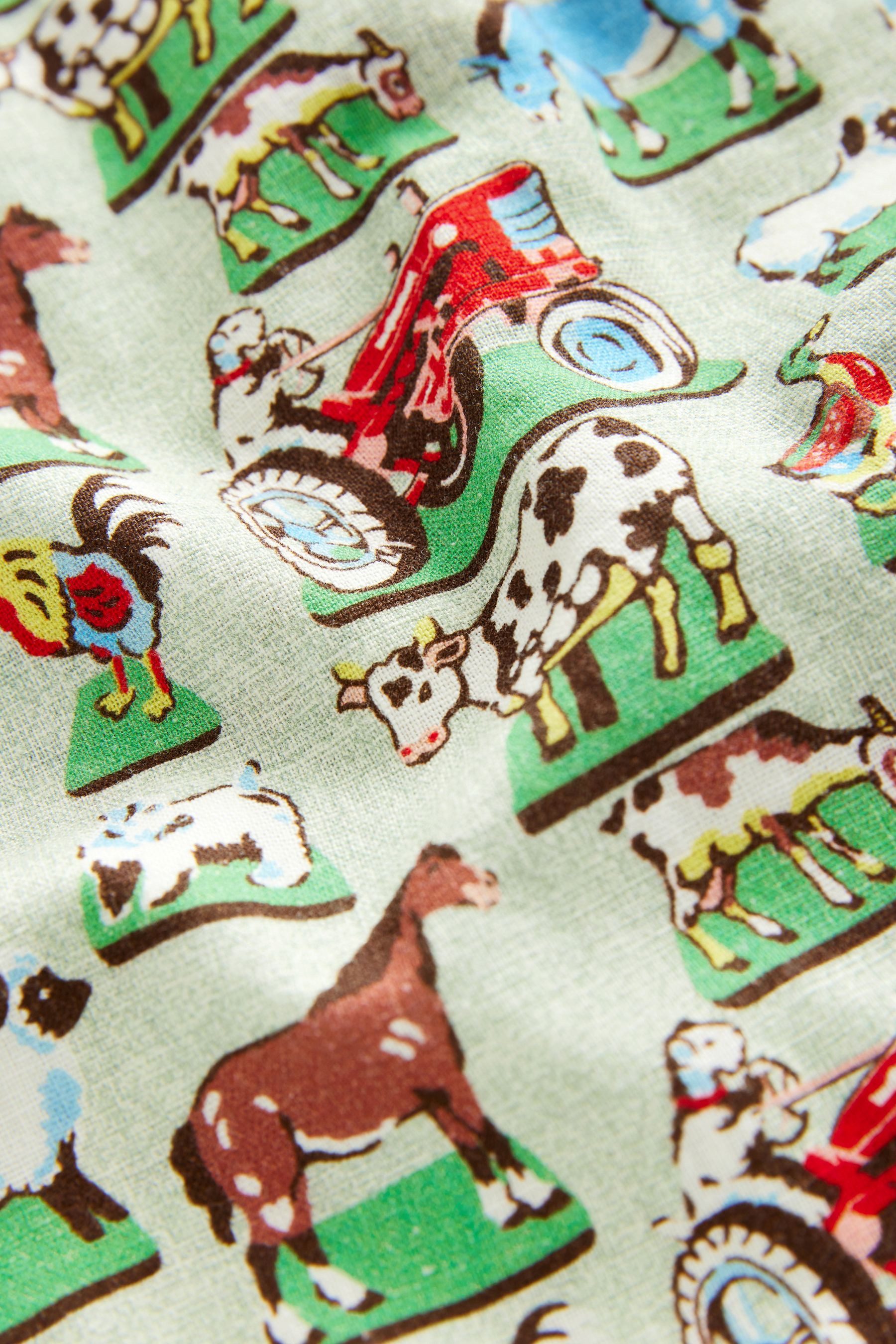 Next Shirt & Shorts Hemd und Shorts aus Leinengemisch im Set (2-tlg)