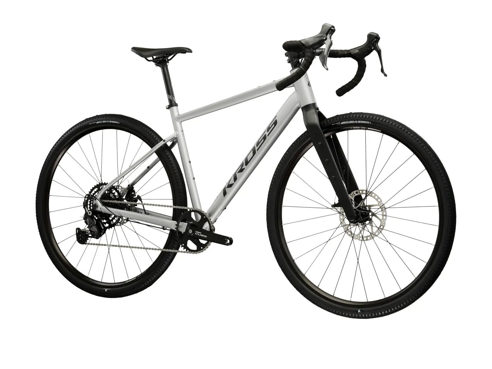 Kross Gravelbike KROSS Gravelbike Esker 1.0 28" grau 9 Gänge, 9 Gang, Kettenschaltung