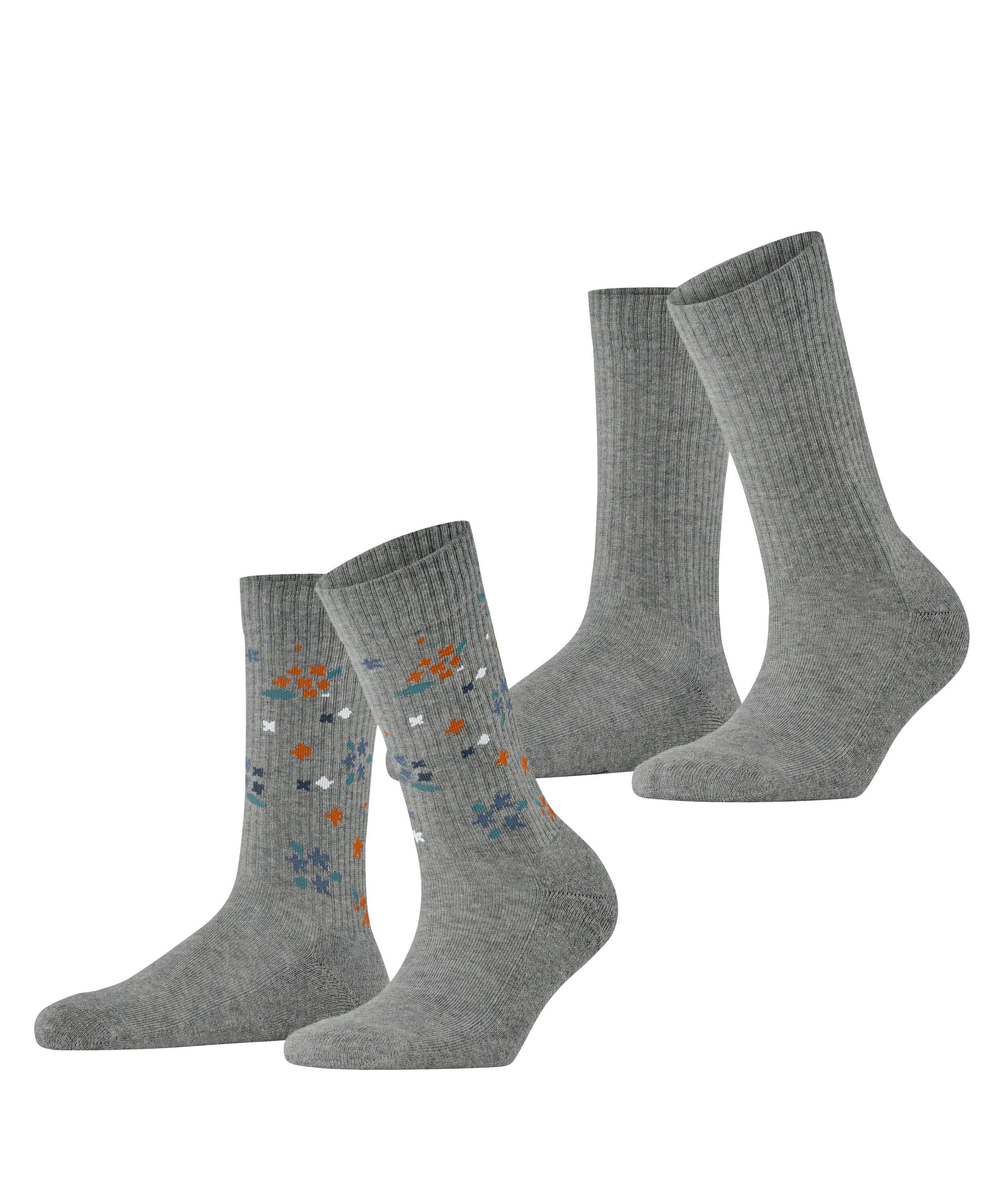 Esprit Socken Esprit Flower Rib 2-Pack Damen (2-Paar)