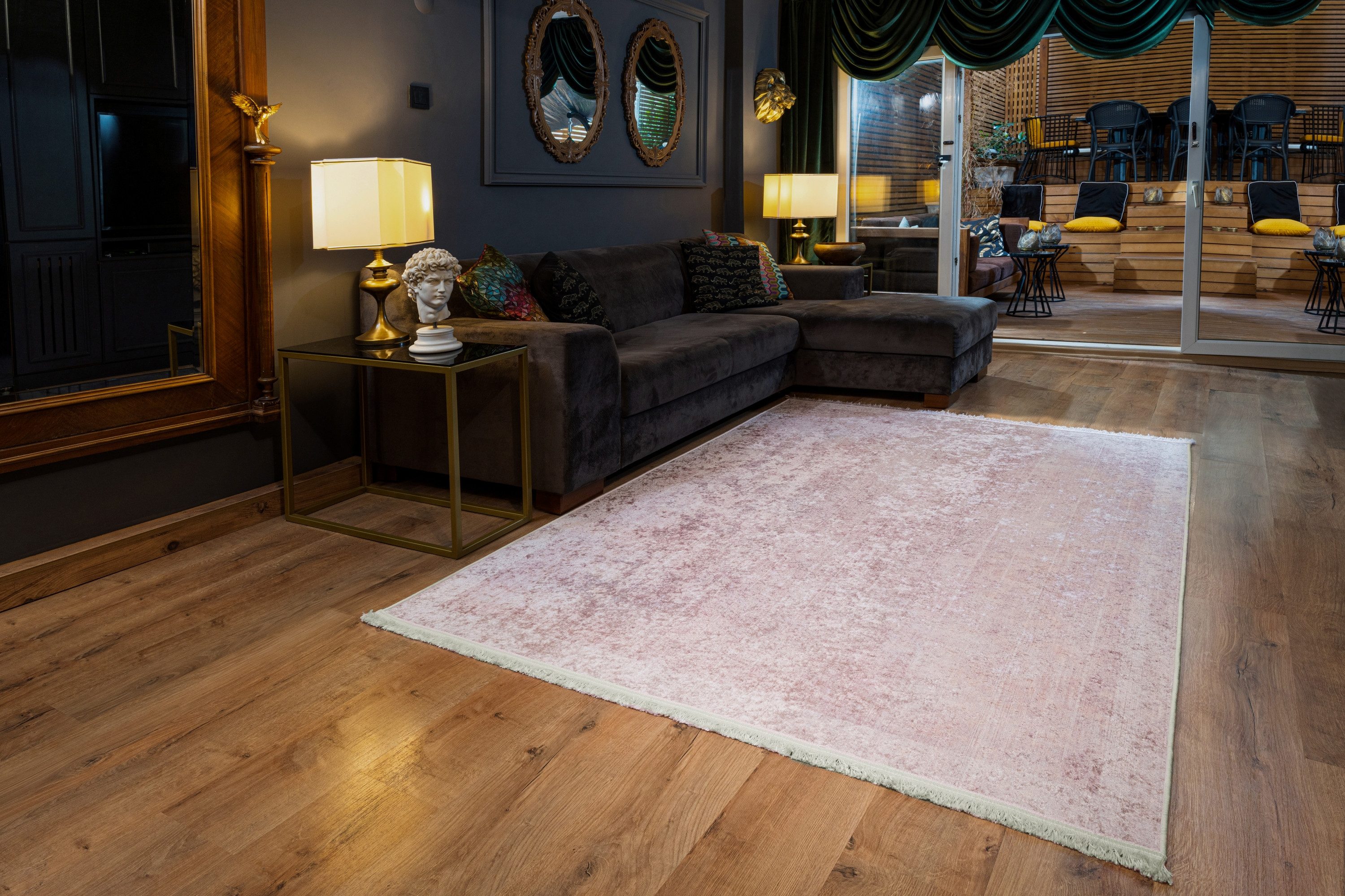 Mozato Teppich Letoon, Rechteckig, Höhe 10mm, Waschbar, Rutschfest, Kurzflo günstig online kaufen