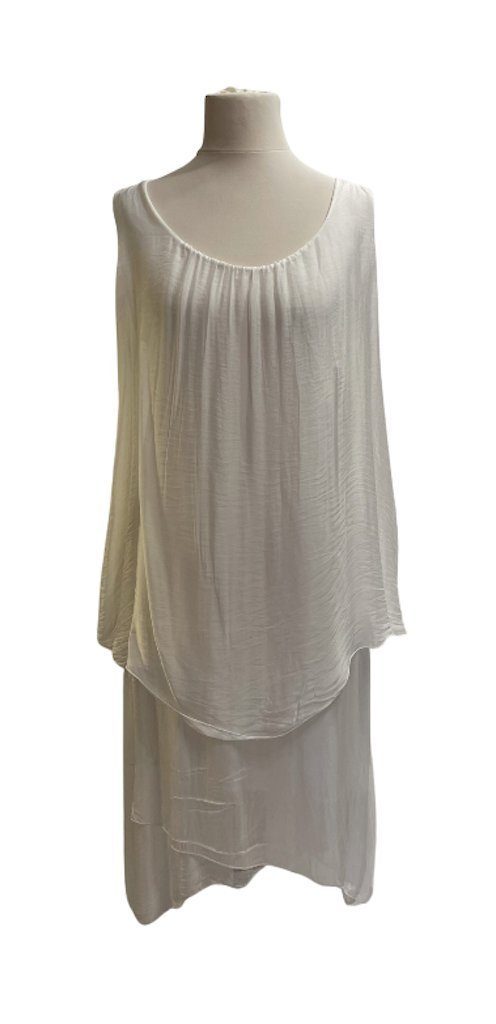 BZNA Sommerkleid Sommerkleid Lagenkleid Seidenkleid Uni günstig online kaufen