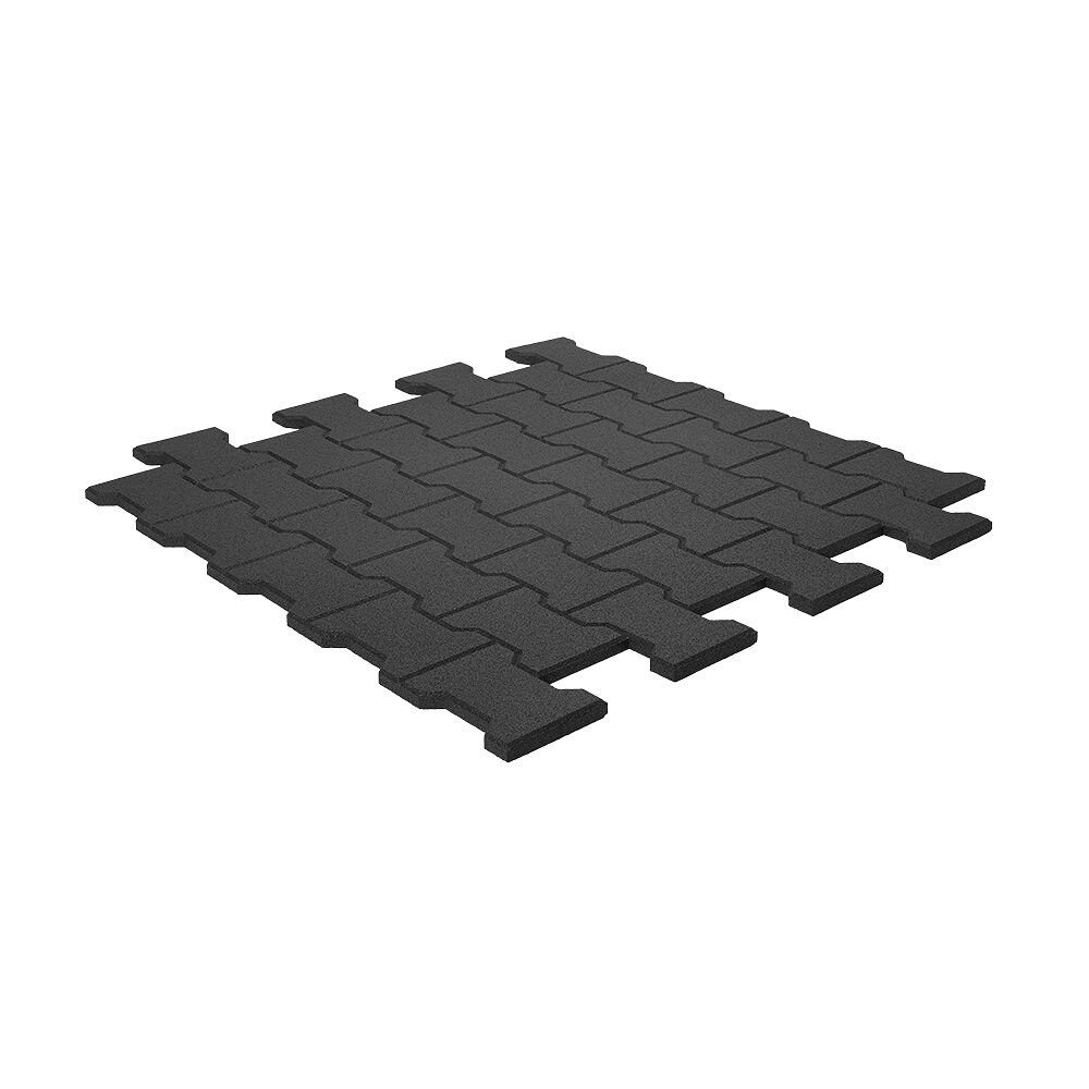 Gum-Tech Bodenmatte Sportboden Pflastersteine, Perfekter Bodenschutz und Schalldämpfung