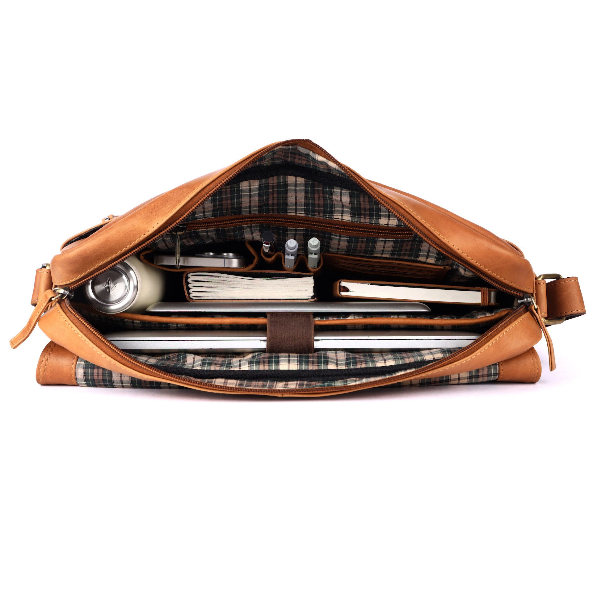 Benthill Messenger Bag Herren Umhängetasche Echt Leder Messenger Vintage Schultertasche, Reißverschlussfach