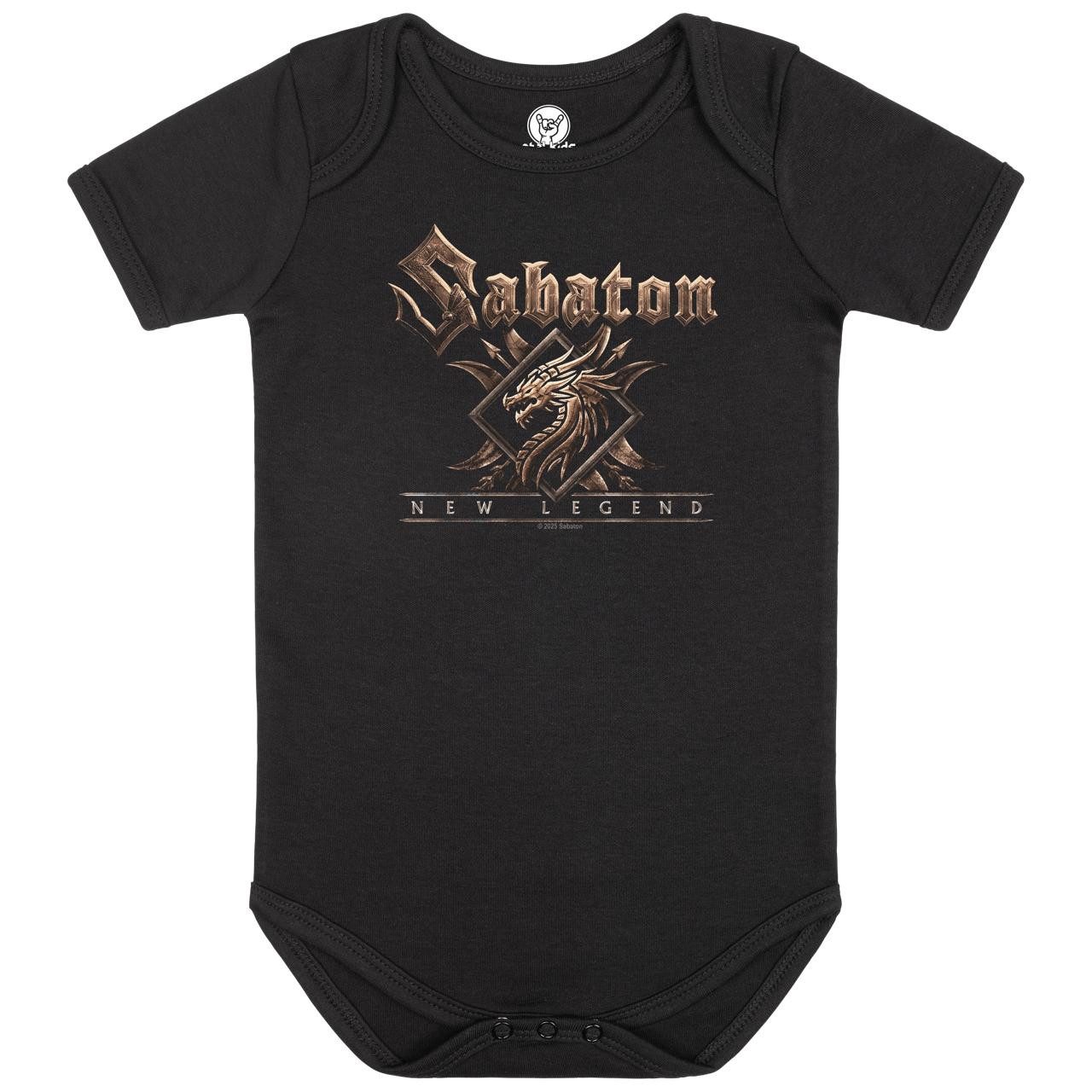 Kurzarmbody mit Sabaton (New Legend) Aufdruck für Babys (0–24 M)