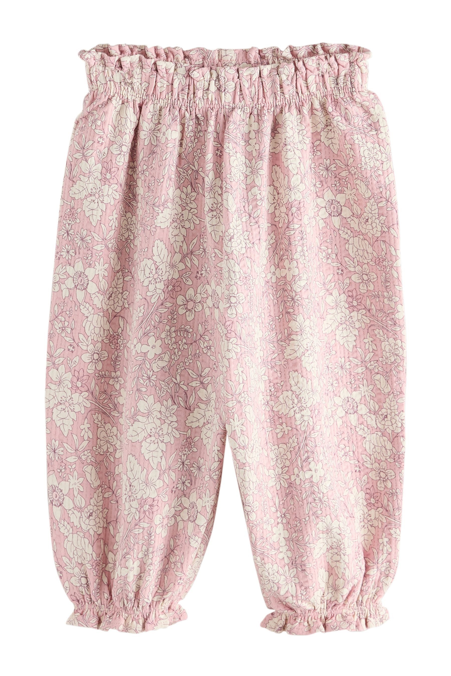 Next Stoffhose Strukturierte Pluderhose (1-tlg)