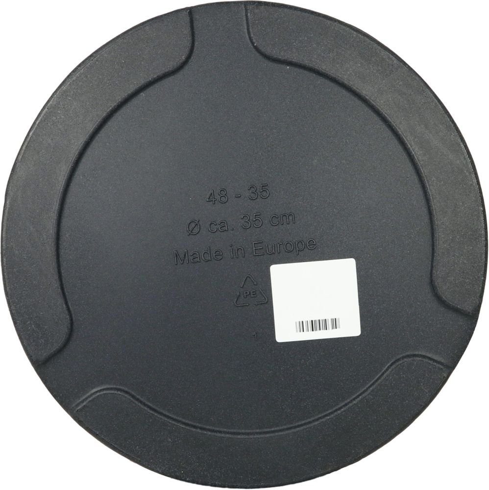 Heimwerkercenter Pflanzkübel MePla Blumentopf Monza ø30 cm, Anthrazit, frostfester Kunstoff