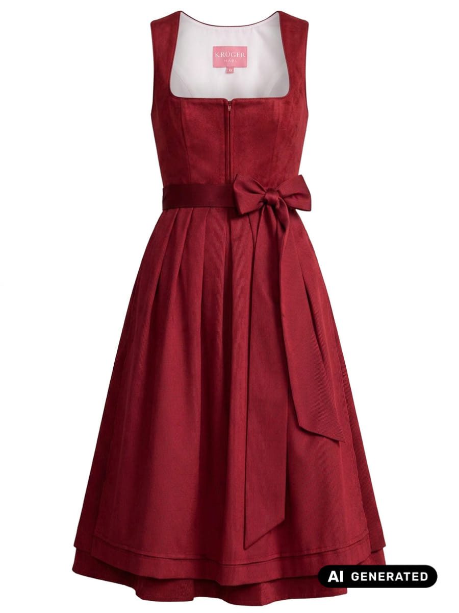 Krüger Madl Dirndl Dirndl Tia 70cm Länge rot