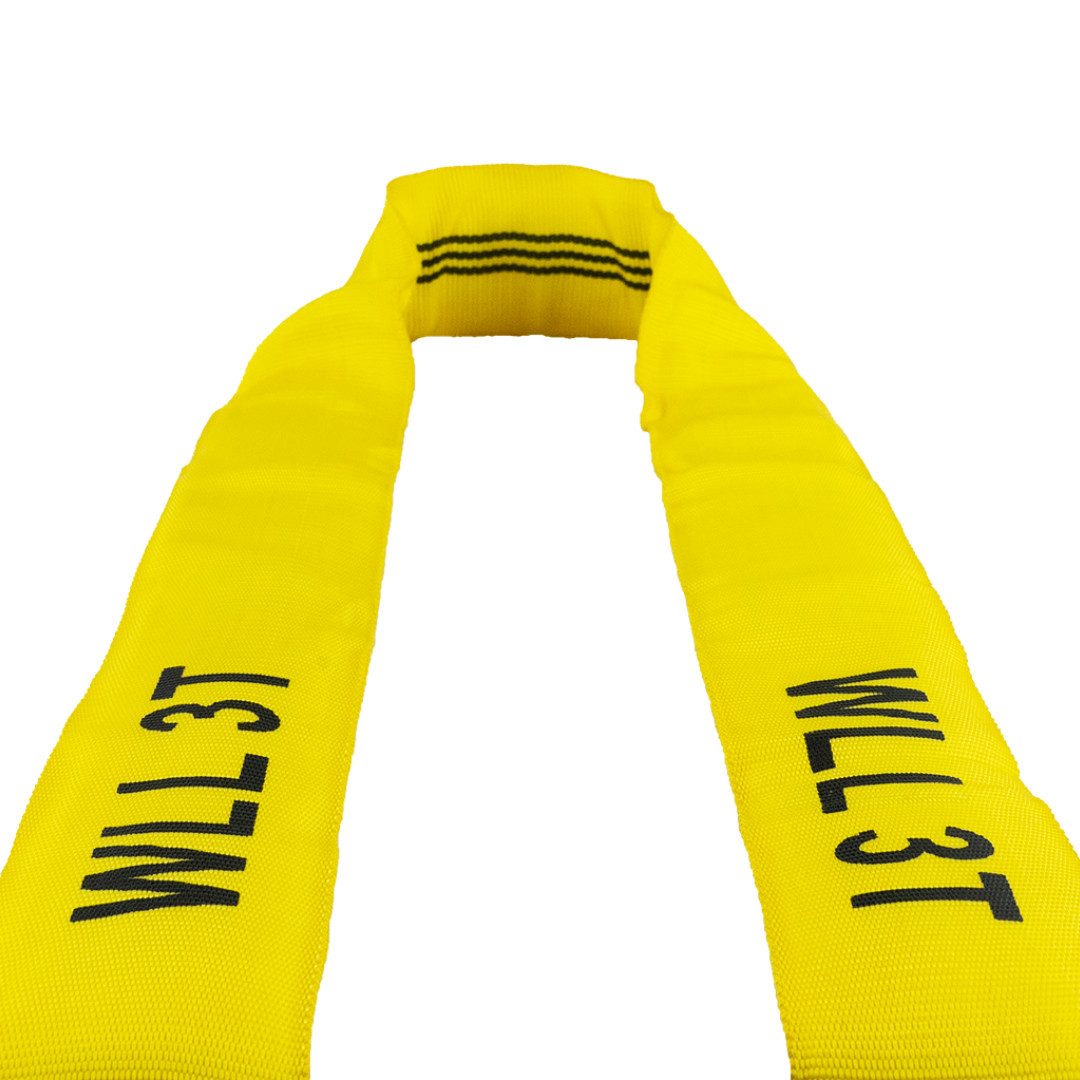 MCS CARGO SECURITY Zurrgurt Rundschlinge rund, 3000 kg, 2 m, Hebeschlinge, gelb (1-St)