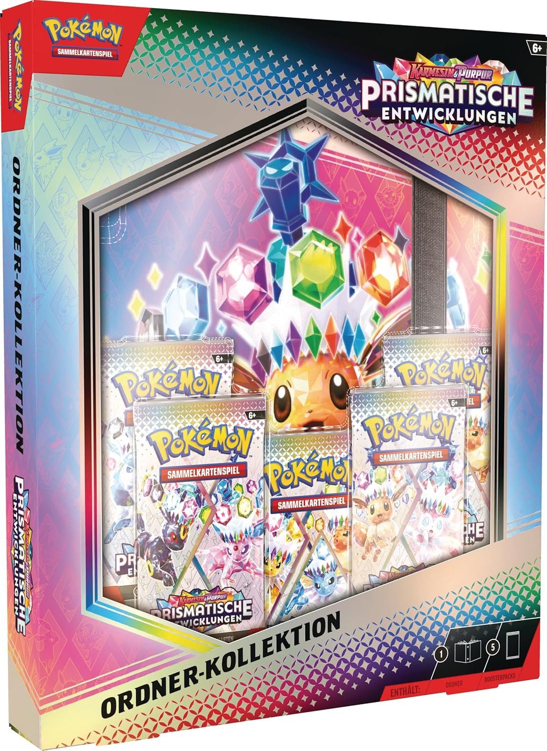 The Pokémon Company International Sammelkarte Pokémon Prismatische Entwicklungen Ordner Kollektion (deutsch)