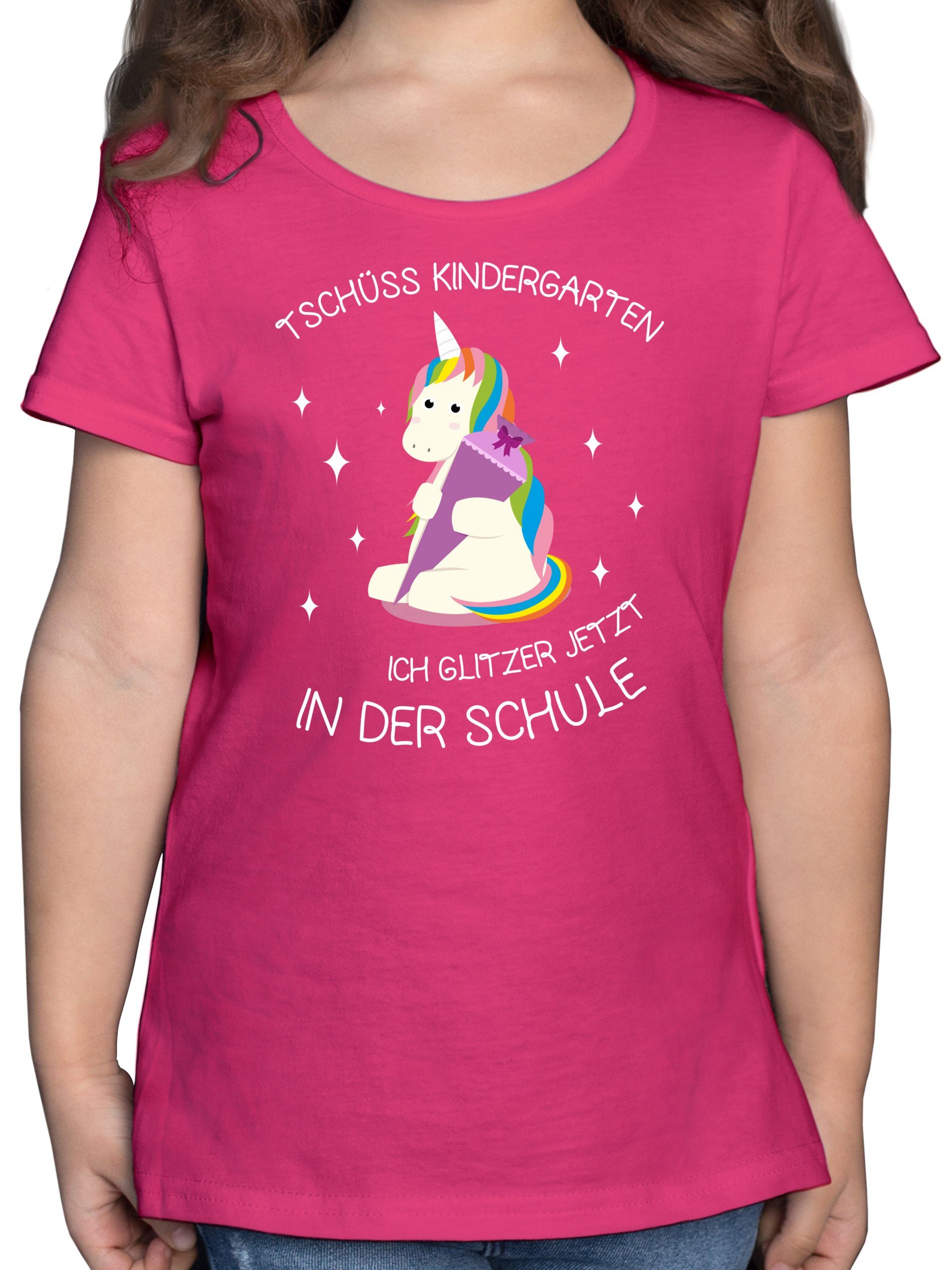 Shirtracer TShirt »Einschulung Einhorn Tschüss Kindergarten Schultüte