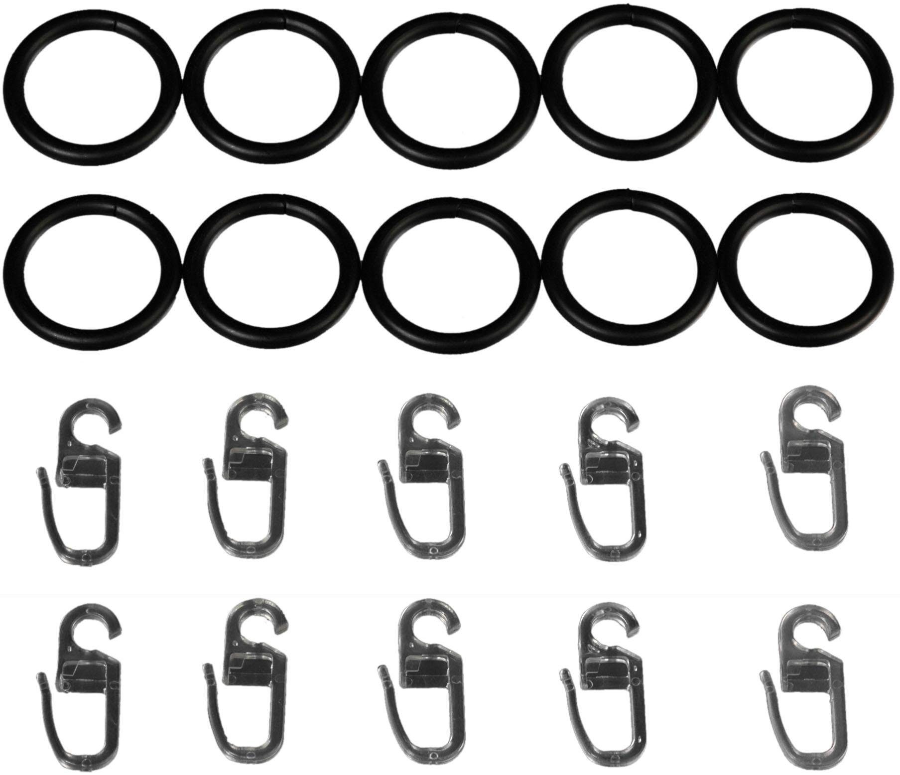 Liedeco Gardinenring, Gardinenstangen, (Set, 10-St., mit günstig online kaufen