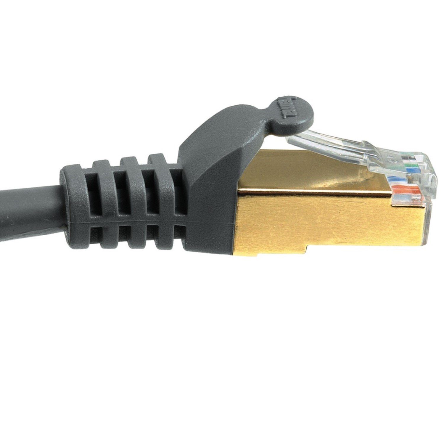 Hama CAT5e Netzwerkkabel STP 7,5m geschirmt Grau LAN-Kabel, RJ45, Kein (750 cm), Patch-Kabel Cat 5e Gigabit Ethernet