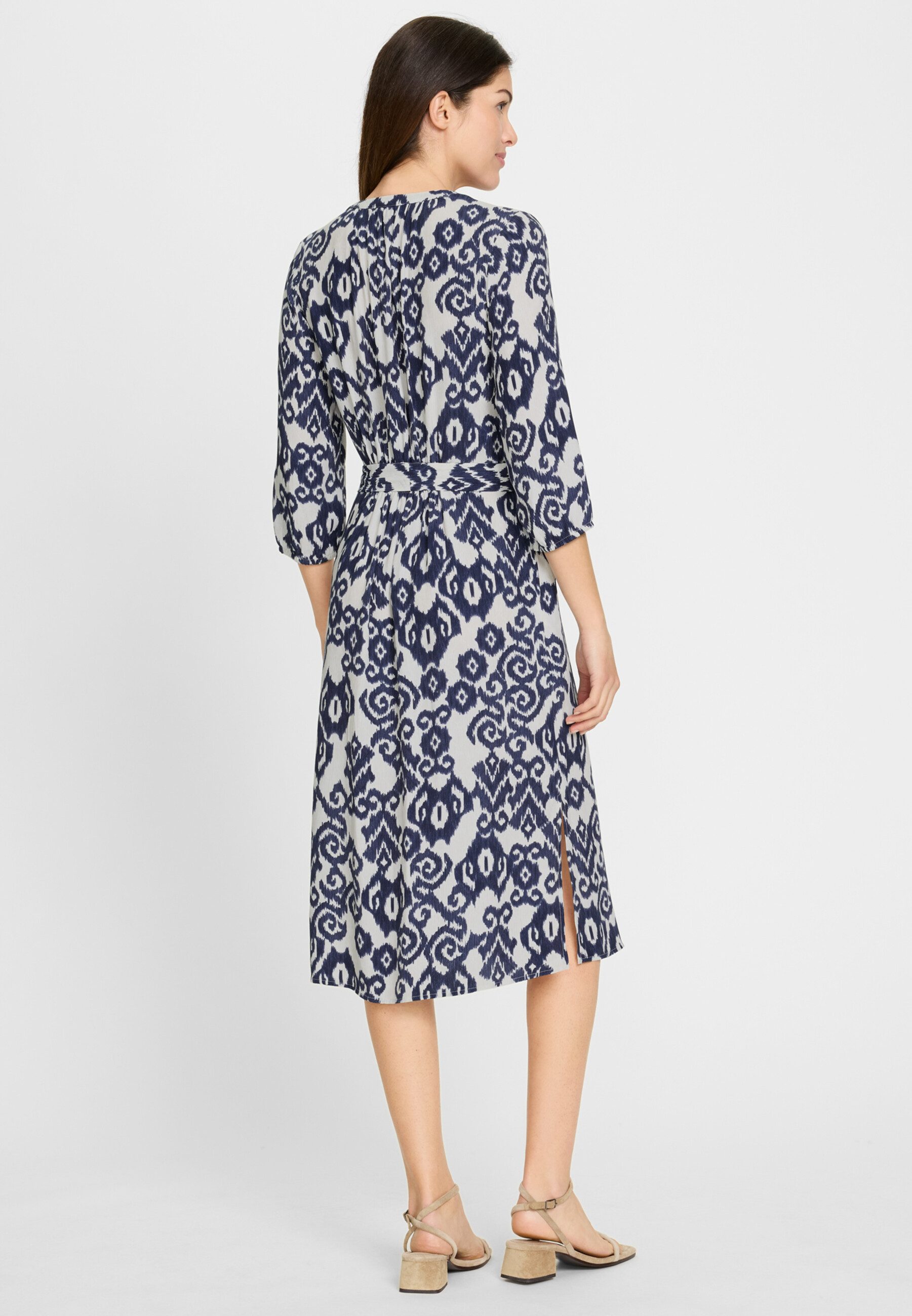 Olsen Midikleid mit Taillengürtel