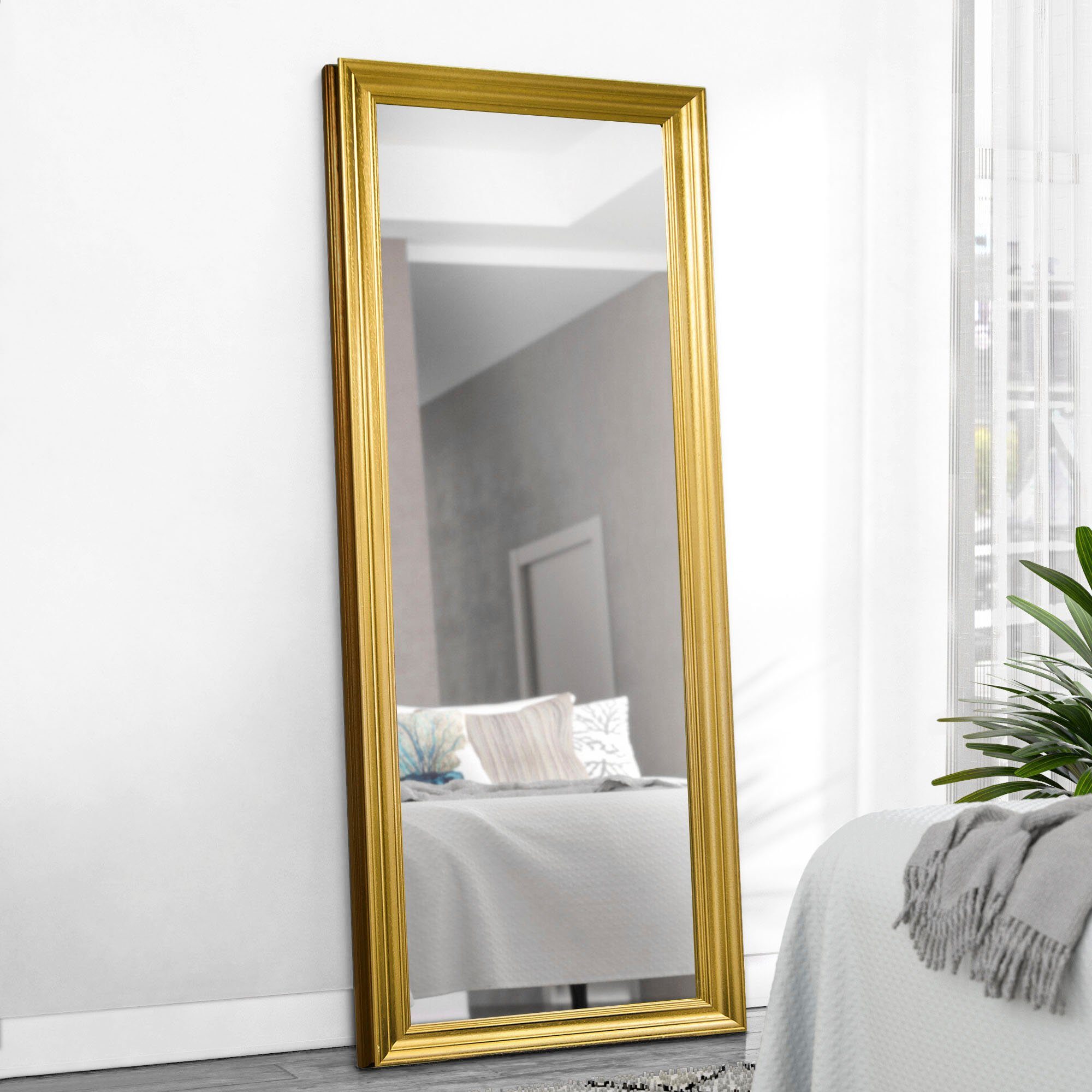 Großer Bilderrahmen Stand Rahmen Gold Hoch und Quer Spiegelglas ca 19 x 24 cm 