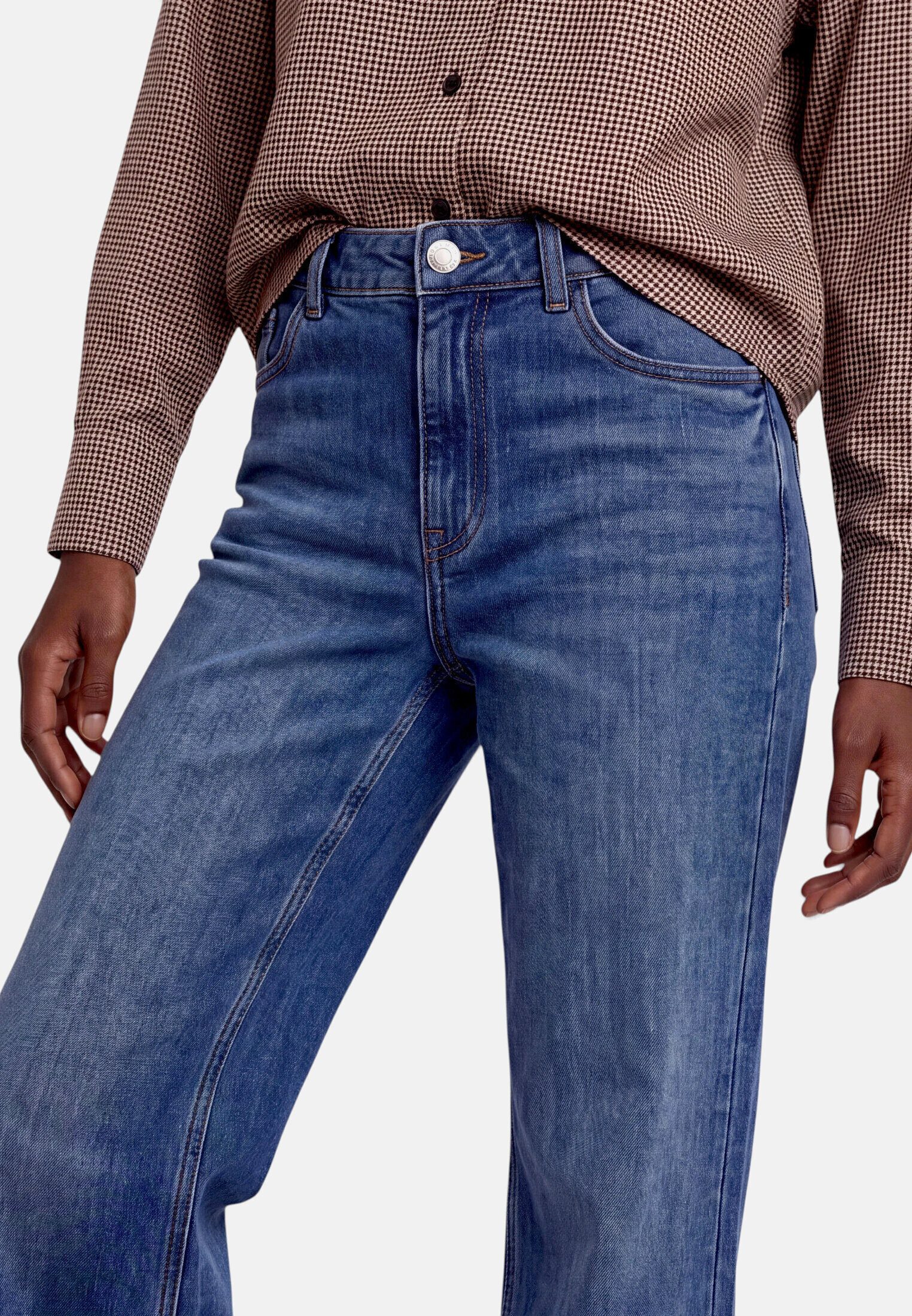 Zero Bequeme Jeans Damen Wide Leg Jeans Style Witney – Bild 4 von 5
