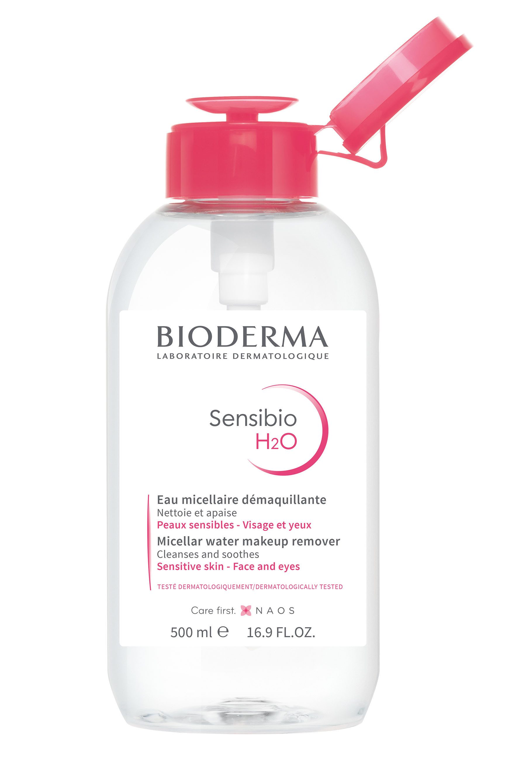 Bioderma Make-up-Entferner Sensibio H2O Pump Mizellenwasser, Reinigung, Make-up-Entferner, Gesichtswasser - 3 in 1