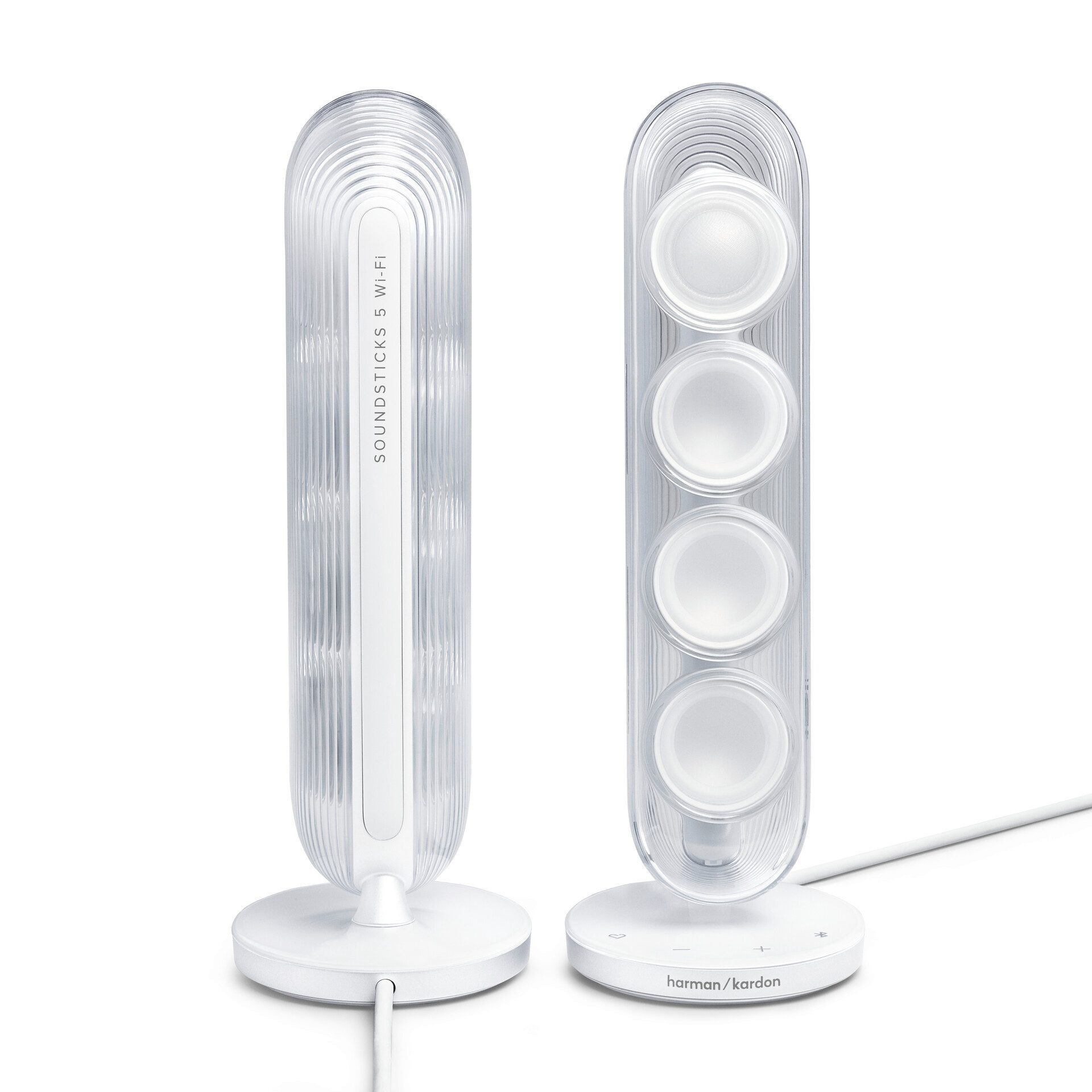 Harman/Kardon Soundsticks 5 Wi-Fi Edition 2.1 Soundsystem 2.1 (Bluetooth, WLAN, 50 W, 2.1 Kanal WLAN Lautsprecher) – Bild 4 von 5