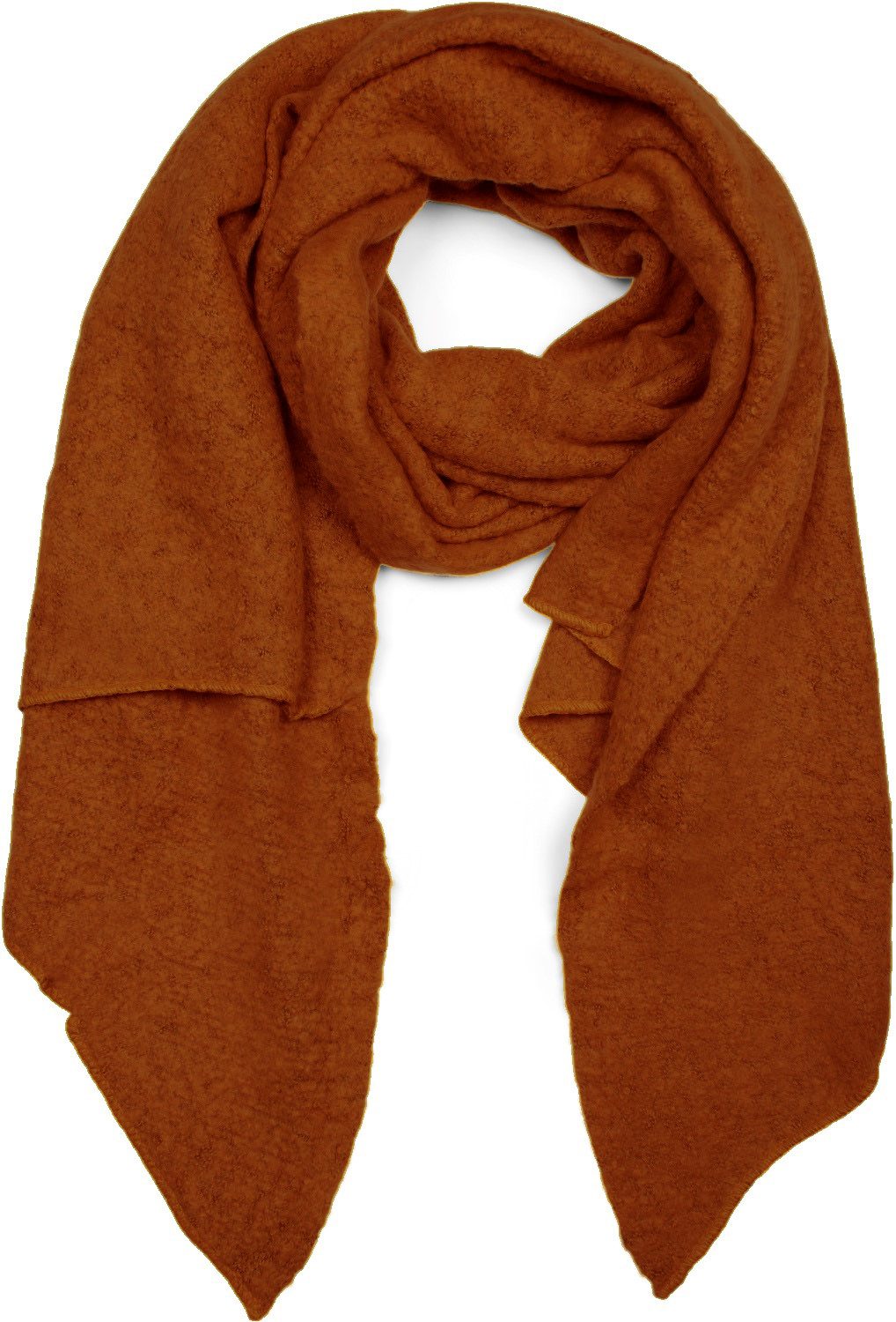 styleBREAKER XXL-Schal Asymmetrischer unifarbener Web Schal, (1-St)