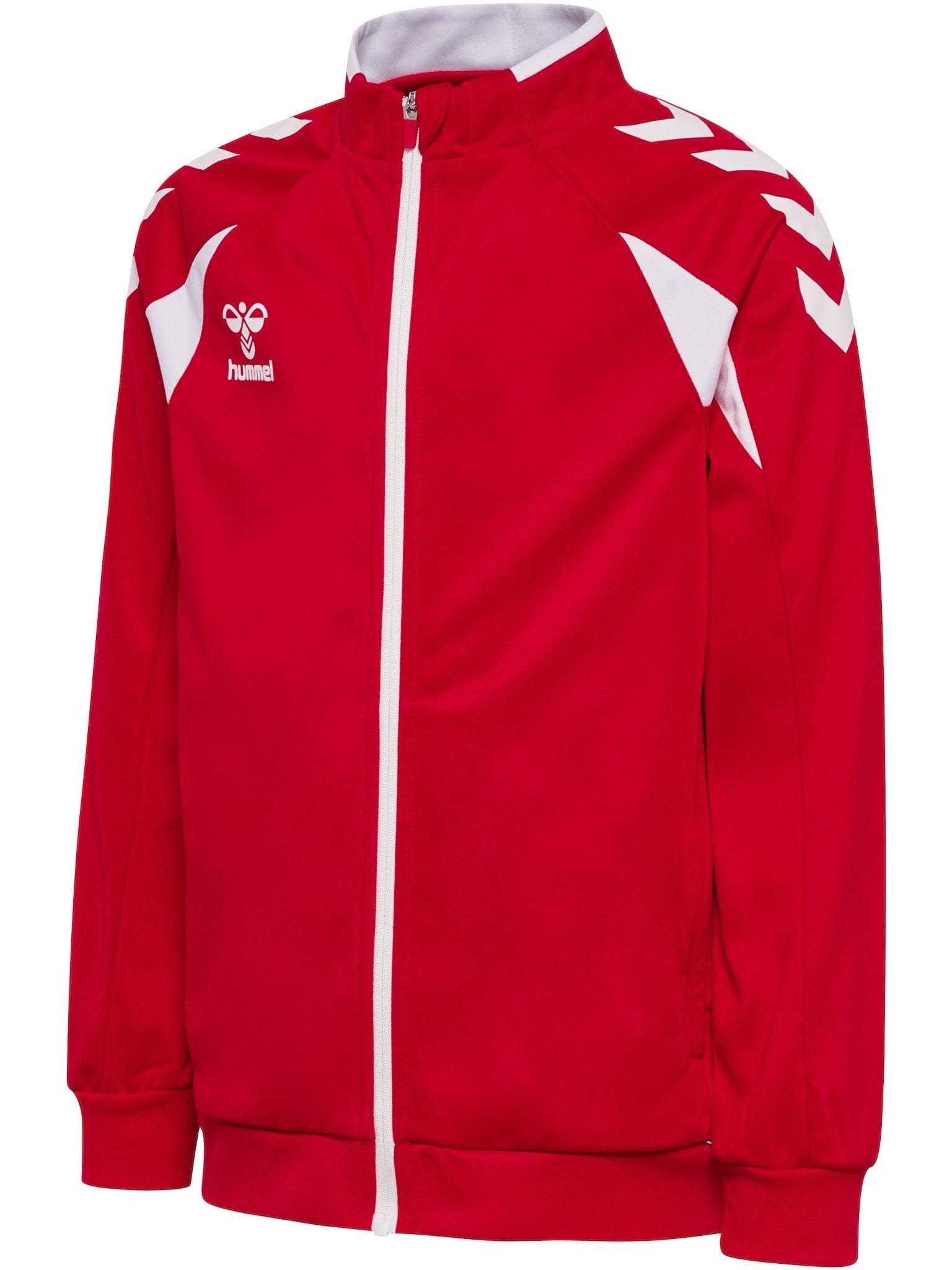 hummel Trainingsjacke hmlCORE 2.0 Track Zip (100% rec. Polyester) rot/weiss Jungen