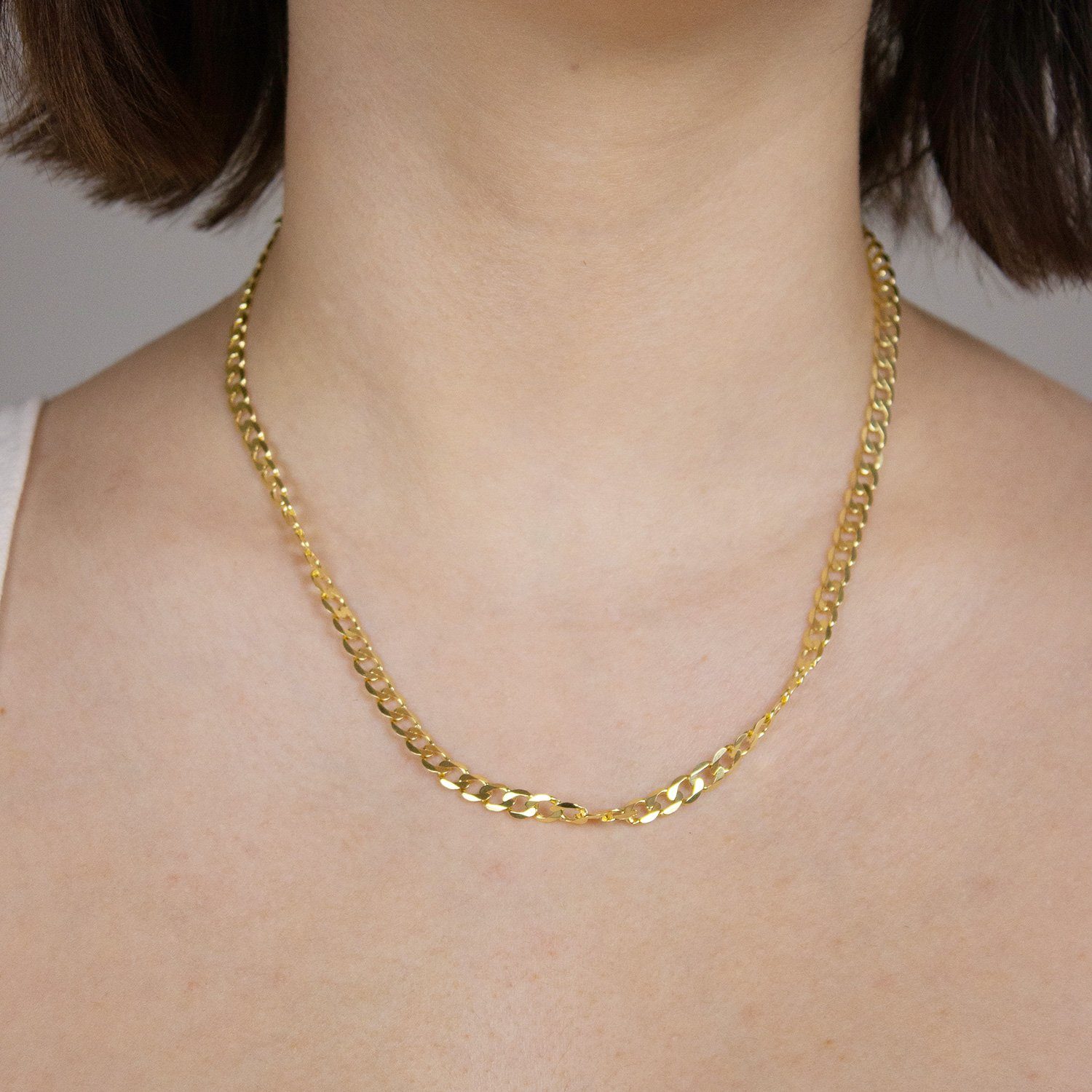 HOPLO Panzerkette Goldkette Panzerkette Länge 21cm - Breite 5,0mm - 585-14 günstig online kaufen