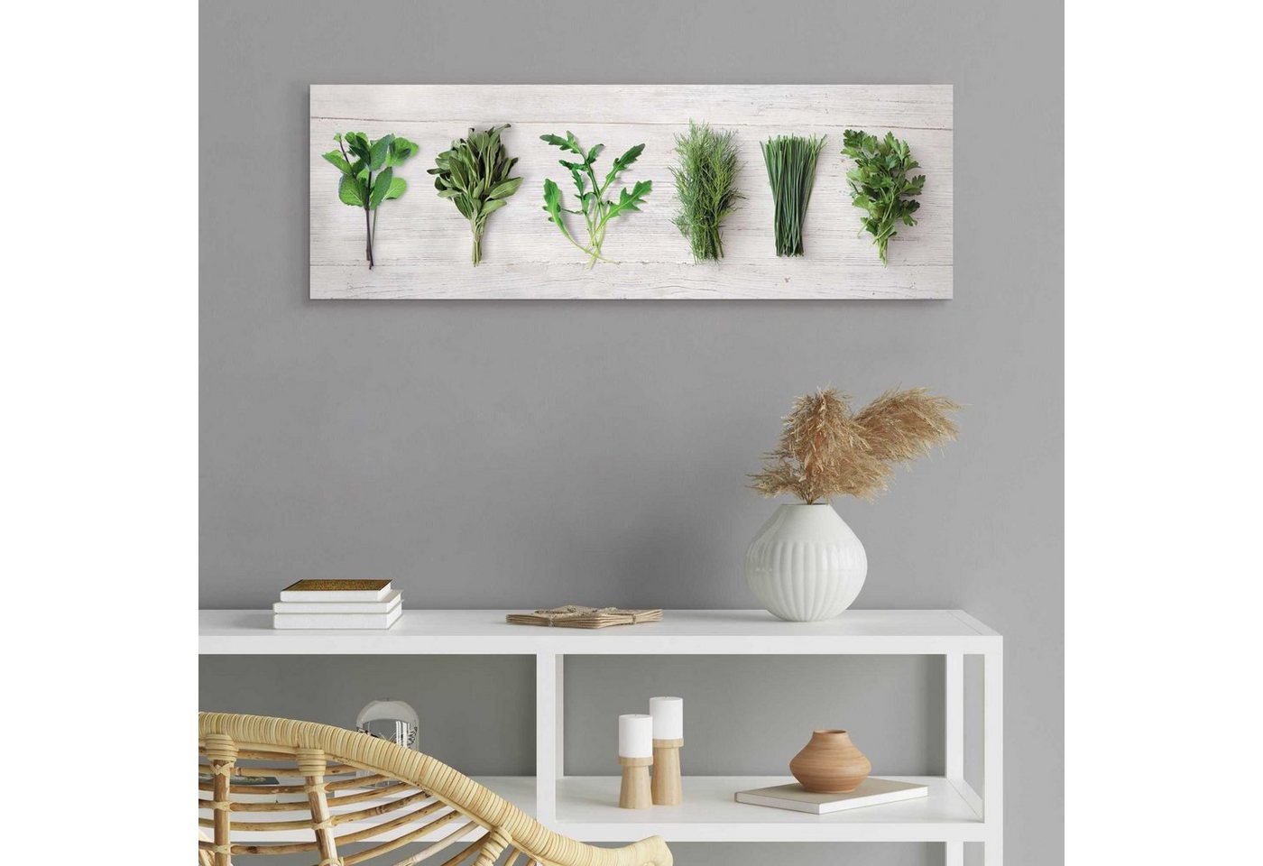 Reinders! Holzbild »Deco Panel 30x90 Kitchen Herbs«-HomeTrends