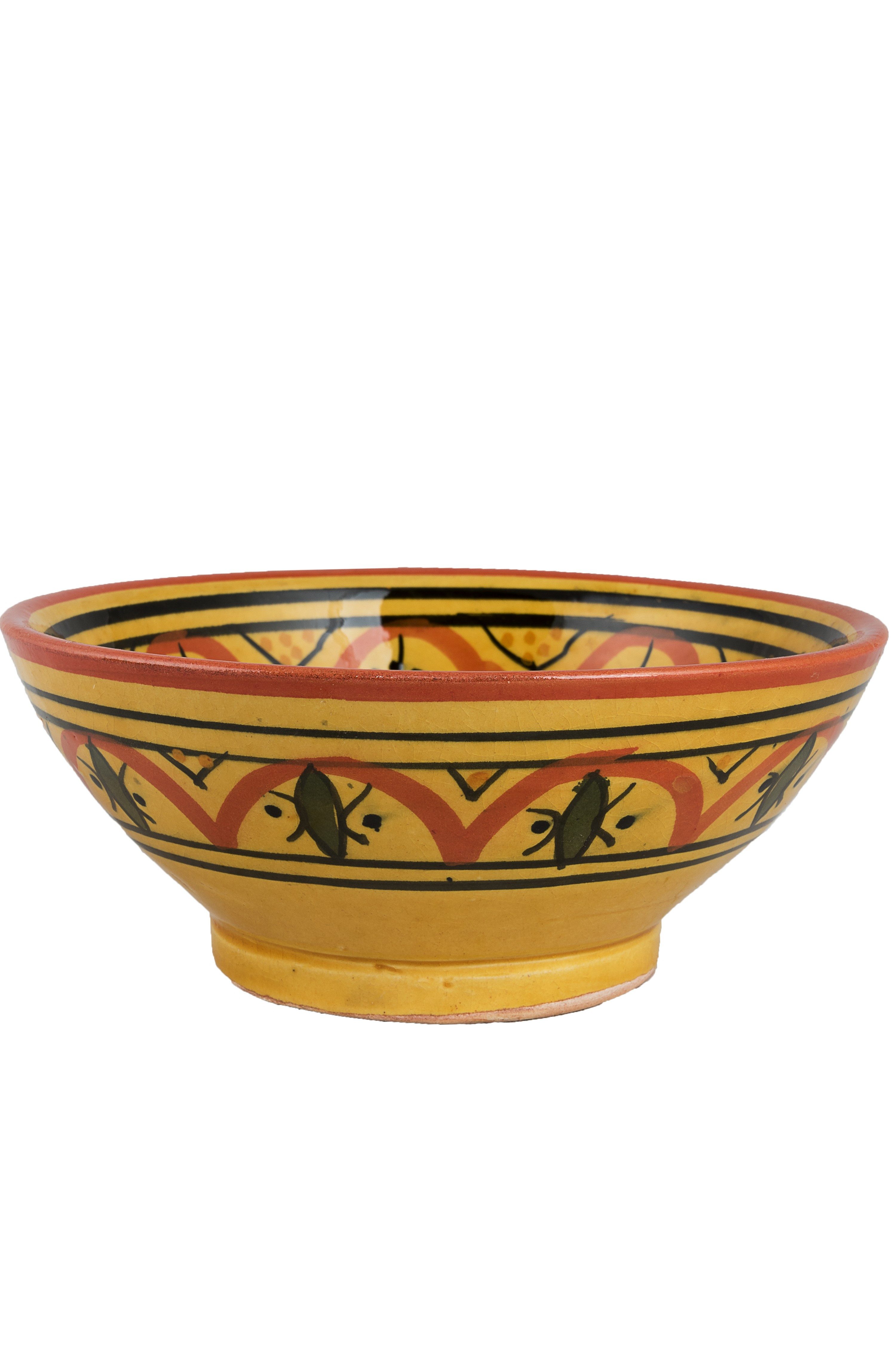 Marrakesch Orient & Mediterran Interior Snackschale Marokkanische Keramikschale Amoda handgefertigt aus Keramik 17 cm, Keramik, (1-tlg), handbemalt