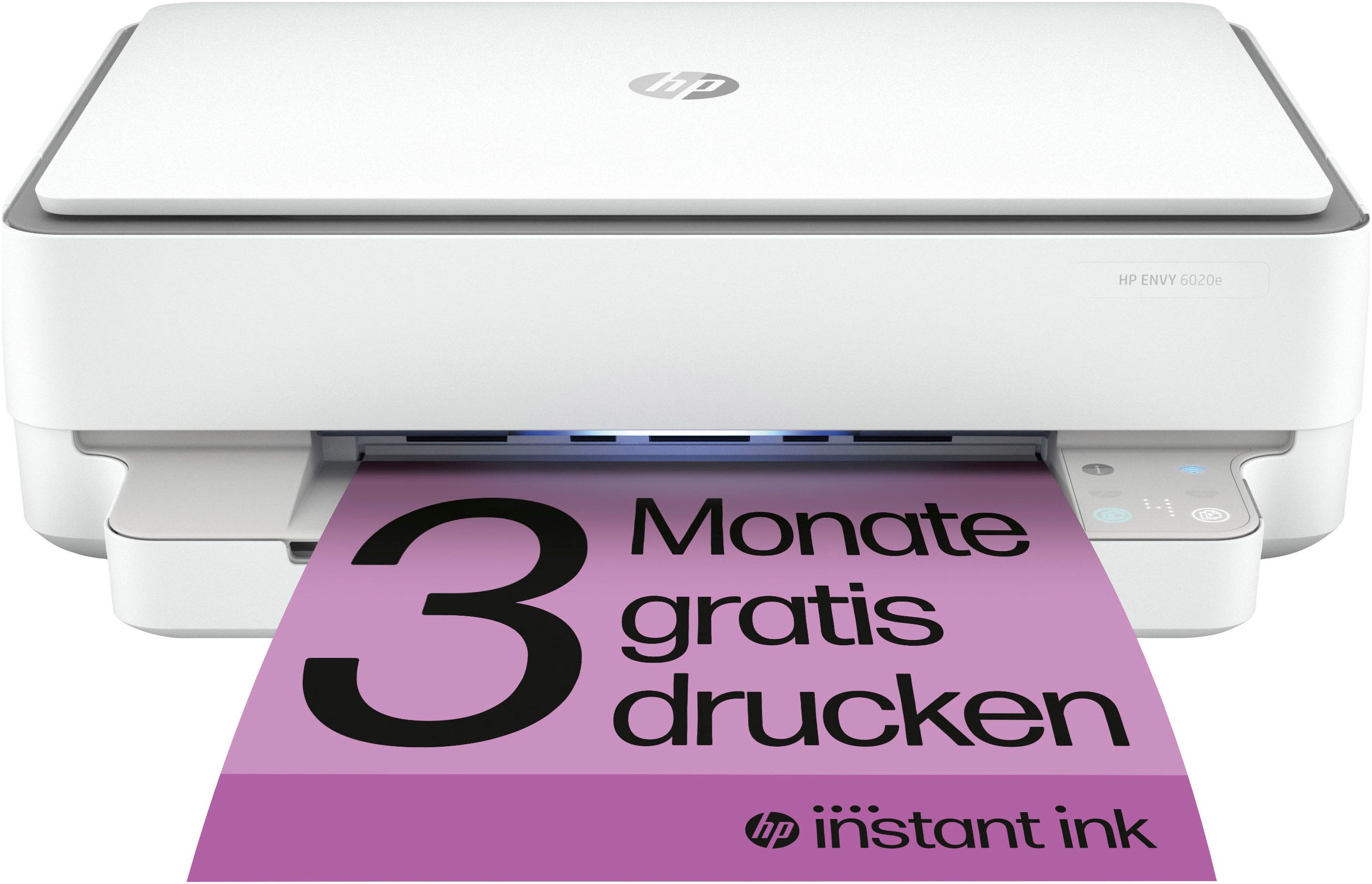 HP ENVY 6020e Multifunktionsdrucker, (WLAN (Wi-Fi), 3 Monate gratis Drucken mit HP Instant Ink inklusive)