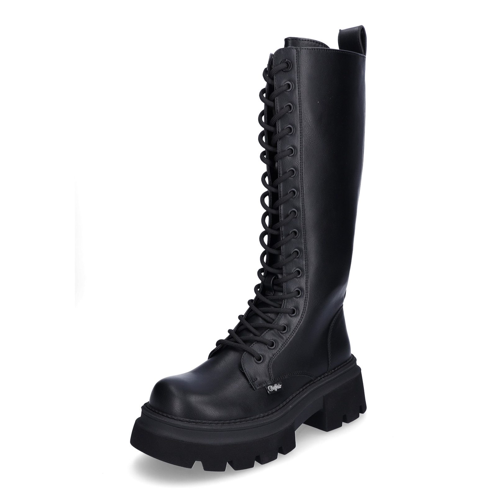 Buffalo Buffalo Damen Stiefel Mave Lace Up Hi schwarz Stiefel