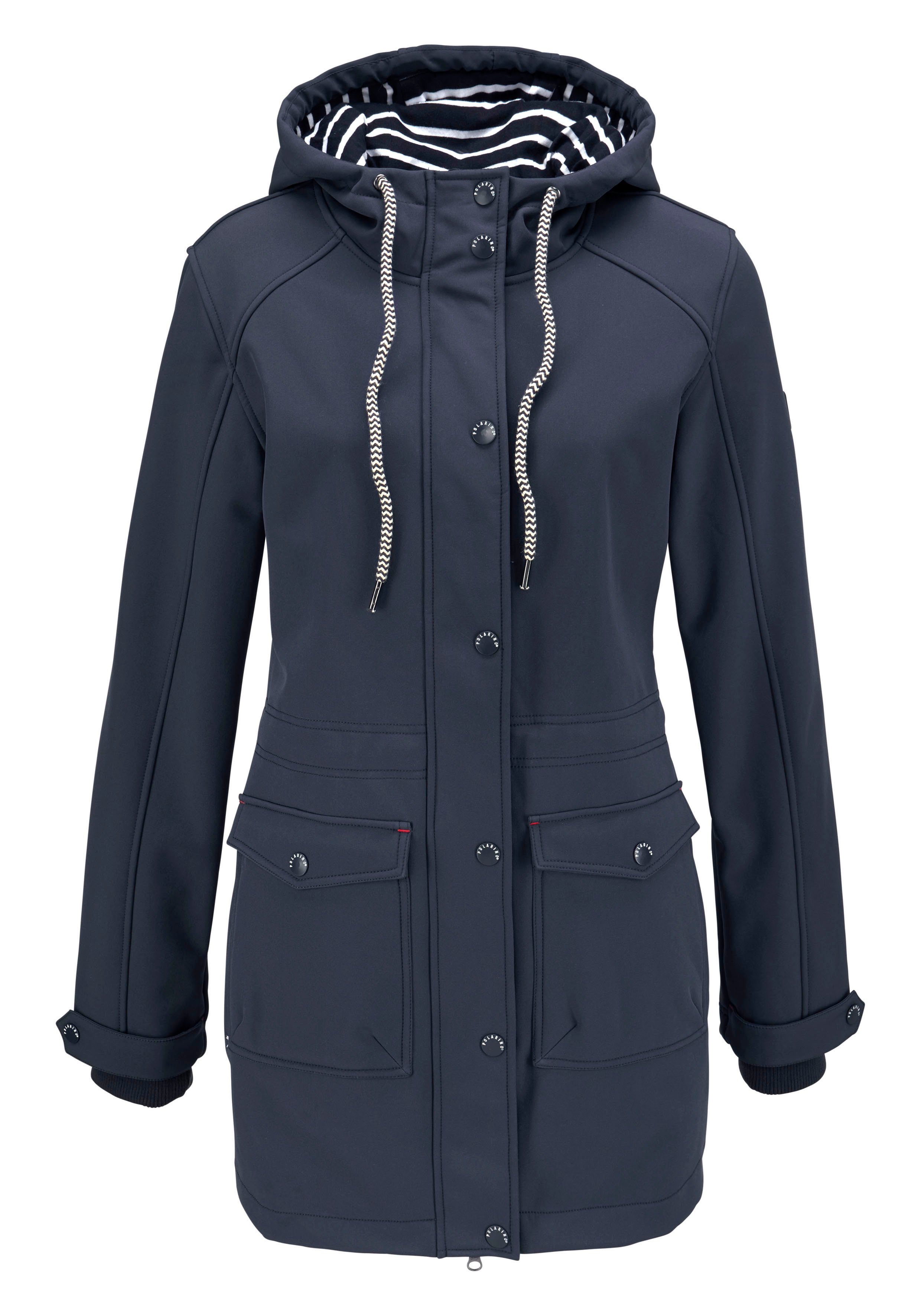 Polarino Softshellparka mit Fleece-Innenseite, aus Softshell, wasserabweisend, winddicht