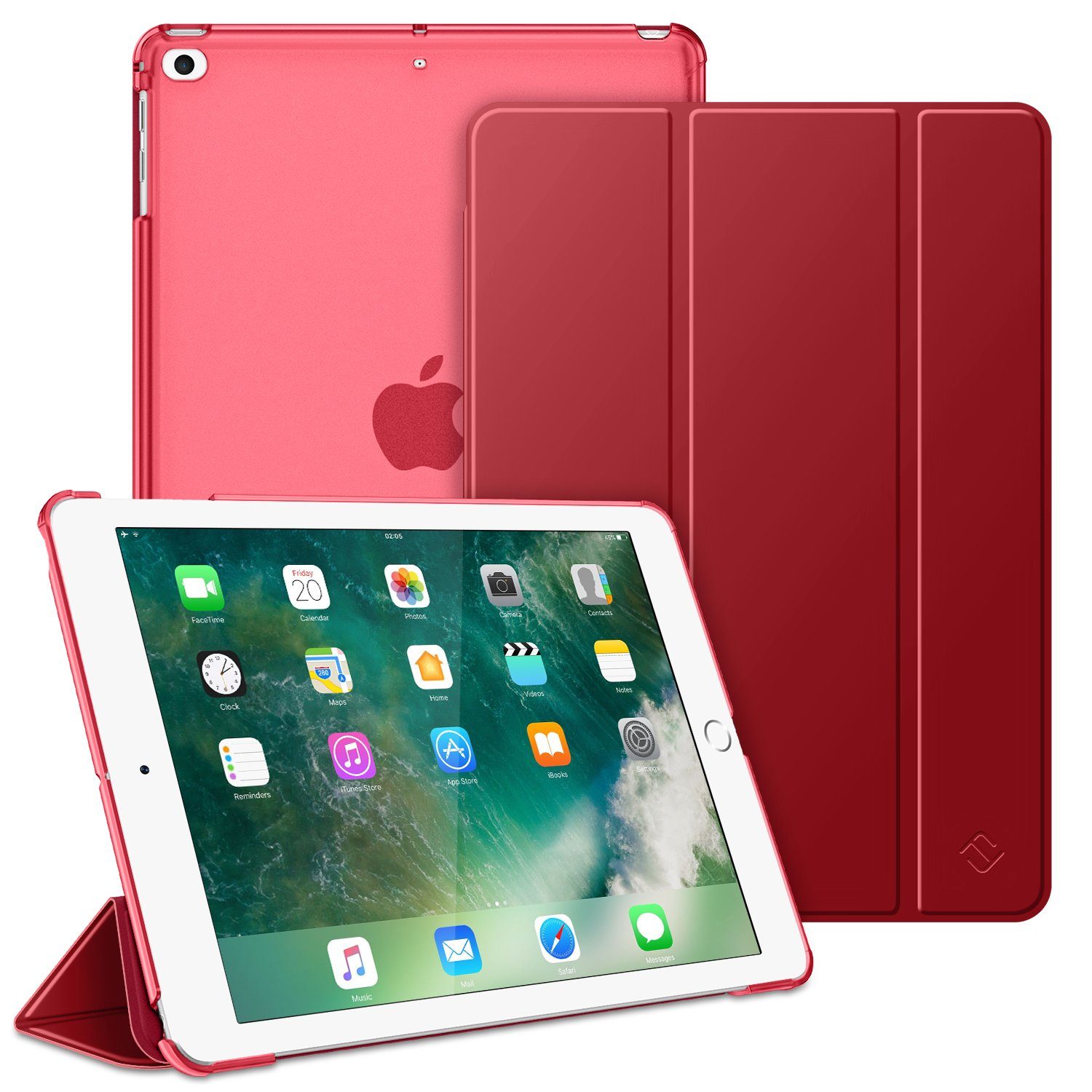 Fintie Tablet-Hülle für iPad 9.7 Zoll 2018/2017, mit transparenter Rückseite Abdeckung 9.7 Zoll, Ultradünn Cover mit Auto Schlaf/Wach für 9.7‘’ iPad 6. Gen/ 5. Gen
