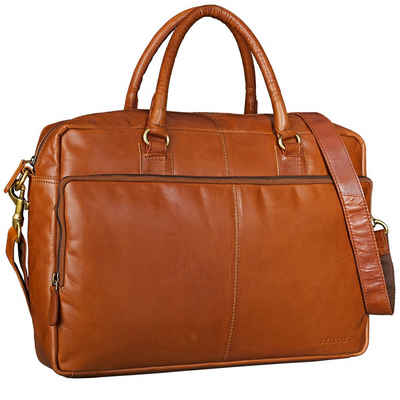 STILORD Laptoptasche "Aaron" Umhängetasche Leder 15,6 Zoll