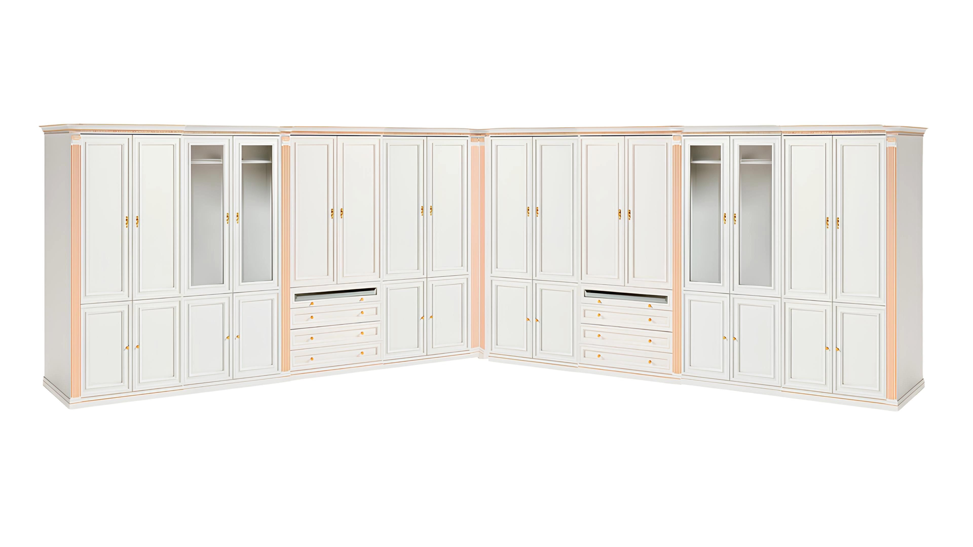 JVmoebel Eckkleiderschrank Begehbarer Schrank aus Holz mit modernem Design (Eckschrank) Made in Europa