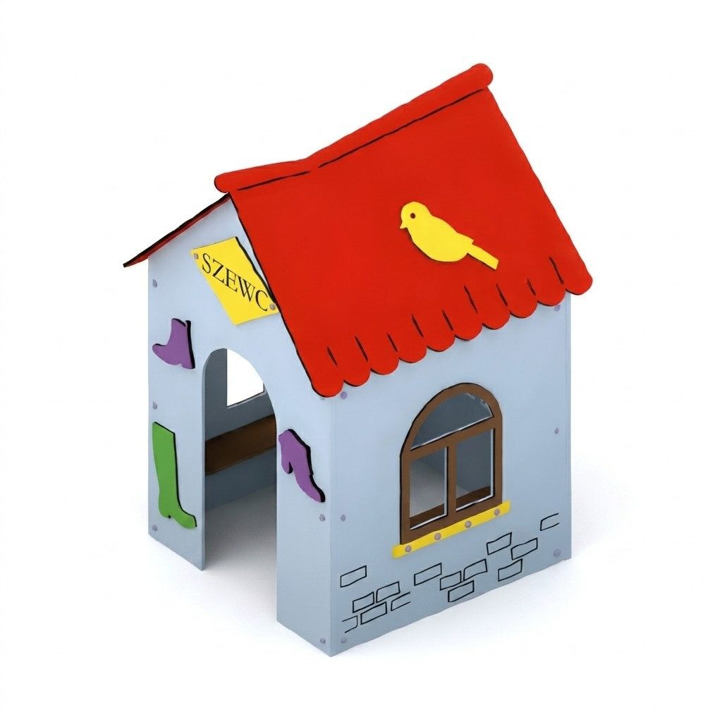 JVmoebel Spielhaus Buntes Spielhaus aus robustem Material für kreative Rollenspiele, Made in Europa