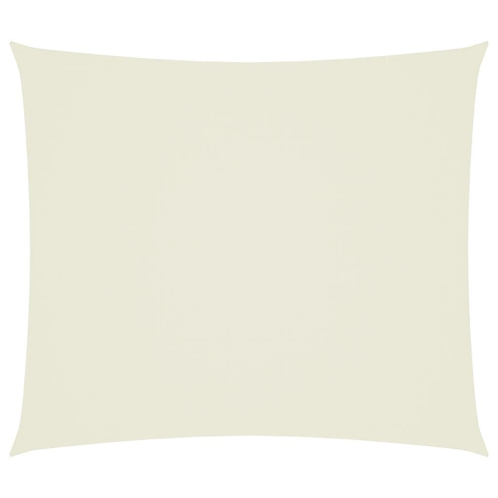 vidaXL Sonnensegel Sonnensegel Oxford-Gewebe Rechteckig 2,5x3 m Creme, (1-tlg)