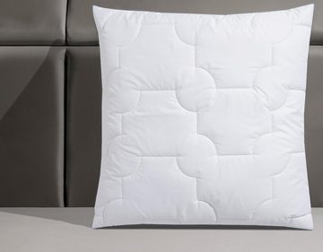 Kunstfaserkopfkissen Climacontrol® Baumwolle, f.a.n. Schlafkomfort, Bezug: 100% Baumwolle, optimierte Klimafunktion durch Lüftungsband