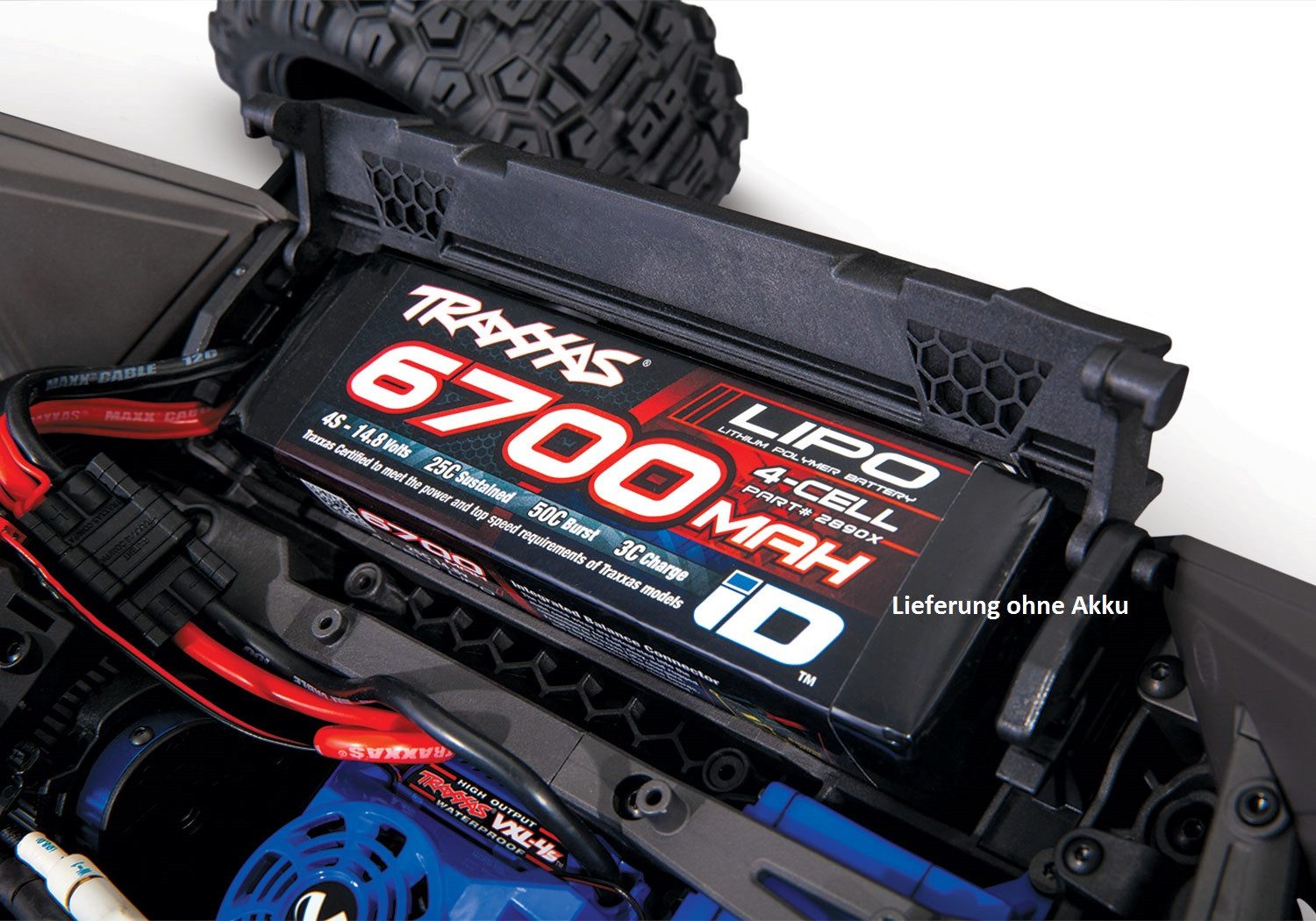 Traxxas RC-Buggy Traxxas 1:10 Wide MAXX RTR TSM SR VXL 4S Brushless Monstertruck Rot