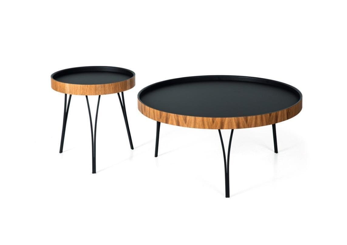 JVmoebel Couchtisch Couchtisch Schwarz Modern Wohnzimmertisch Tische 2x Designer (2-St., 2x Couchtische), Made in Europa