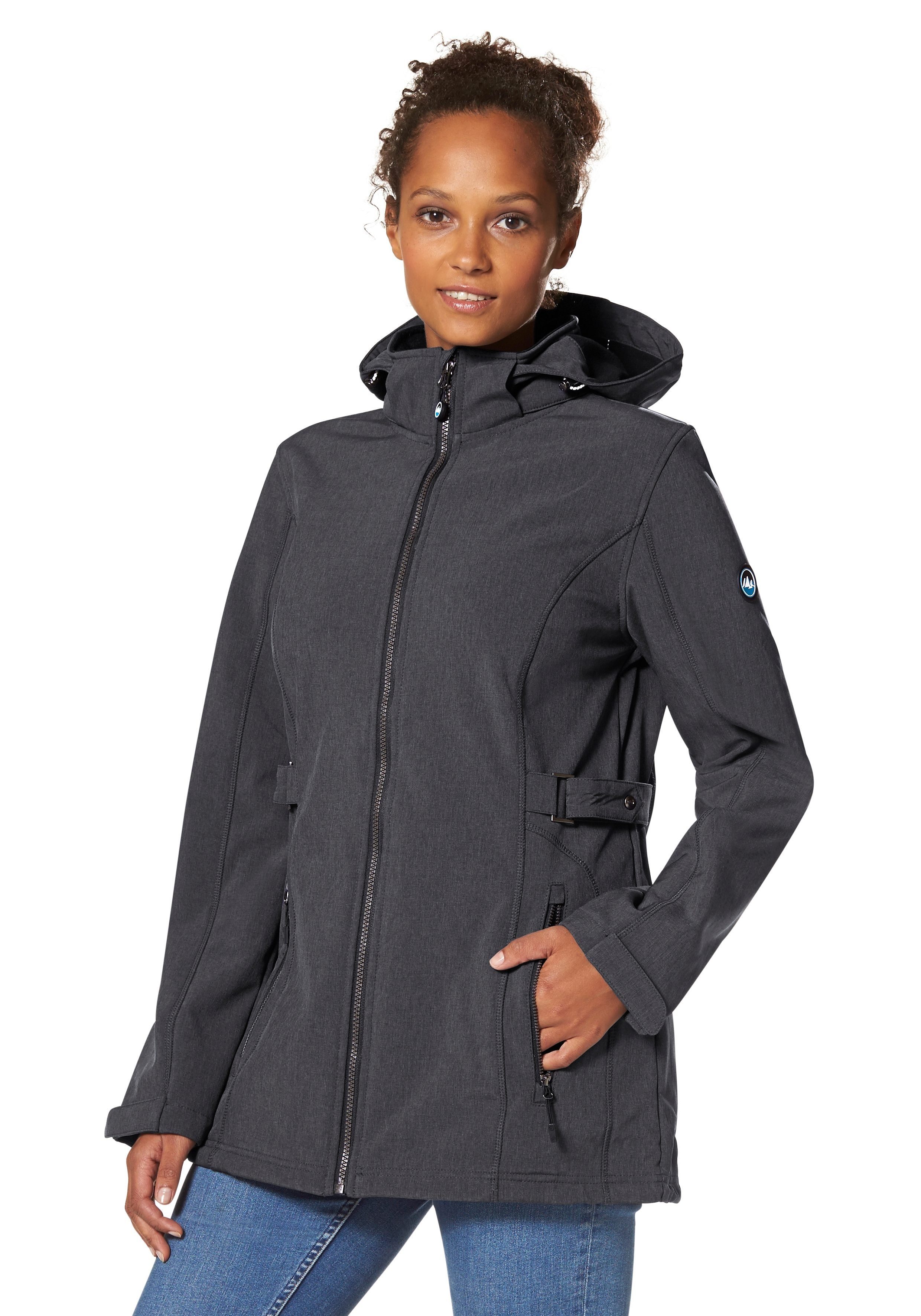 Polarino Softshelljacke Atmungsaktiv, winddicht und wasserabweisend