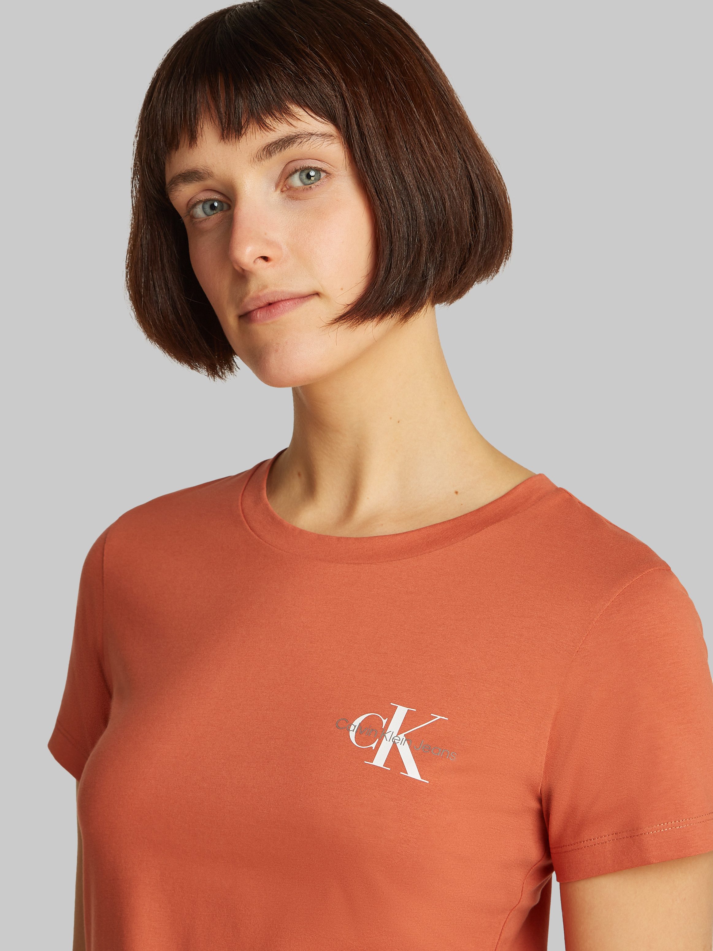 Calvin Klein Jeans Rundhalsshirt 2-PACK MONOLOGO SLIM TEE (Packung, 2-tlg., günstig online kaufen