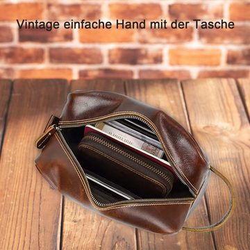 Welikera Handtasche Clutch Bag, 26x 11x 15cm Rindsleder Vintage Aufbewahrungstasche