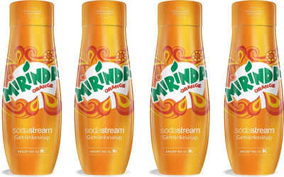 SodaStream Getränke-Sirup Mirinda, 4 Stück, für bis zu 9 Liter Fertiggetränk