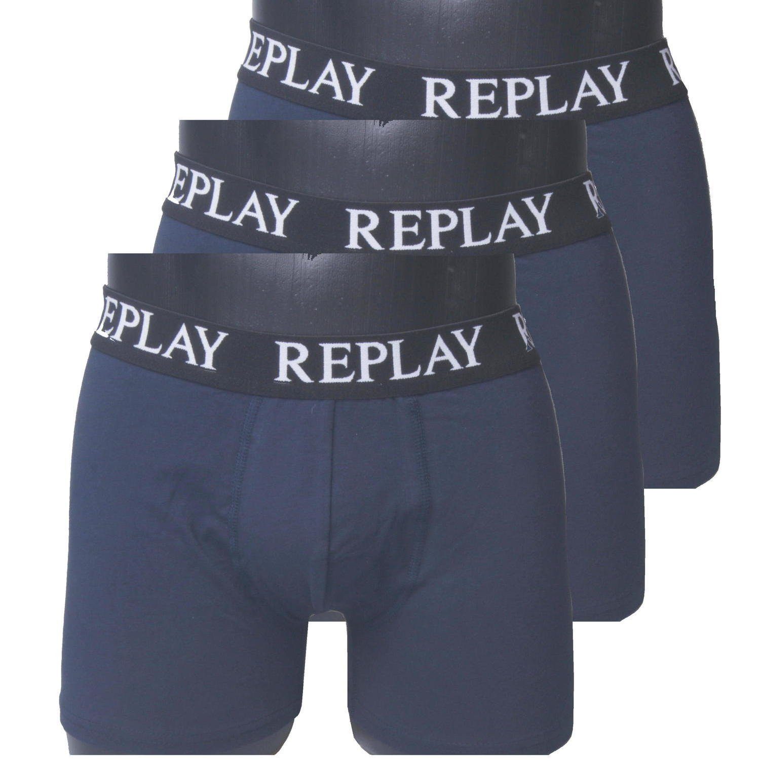 Replay Boxershorts Herren Boxershorts in 3er Pack (3-St., 1 x 3 Stk)